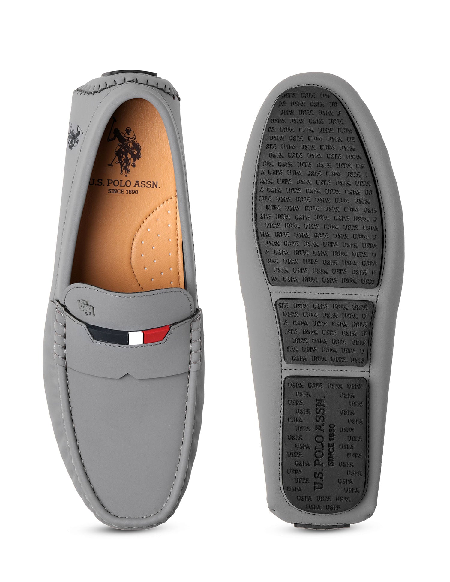 Men Galer Slip-On Shoes Grey - U.S. POLO ASSN. | Large