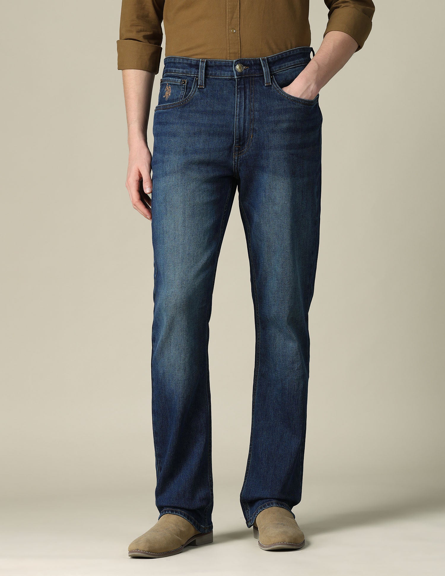 Connor Bootcut Blue Jeans Medium Indigo - U.S. POLO ASSN. | Large