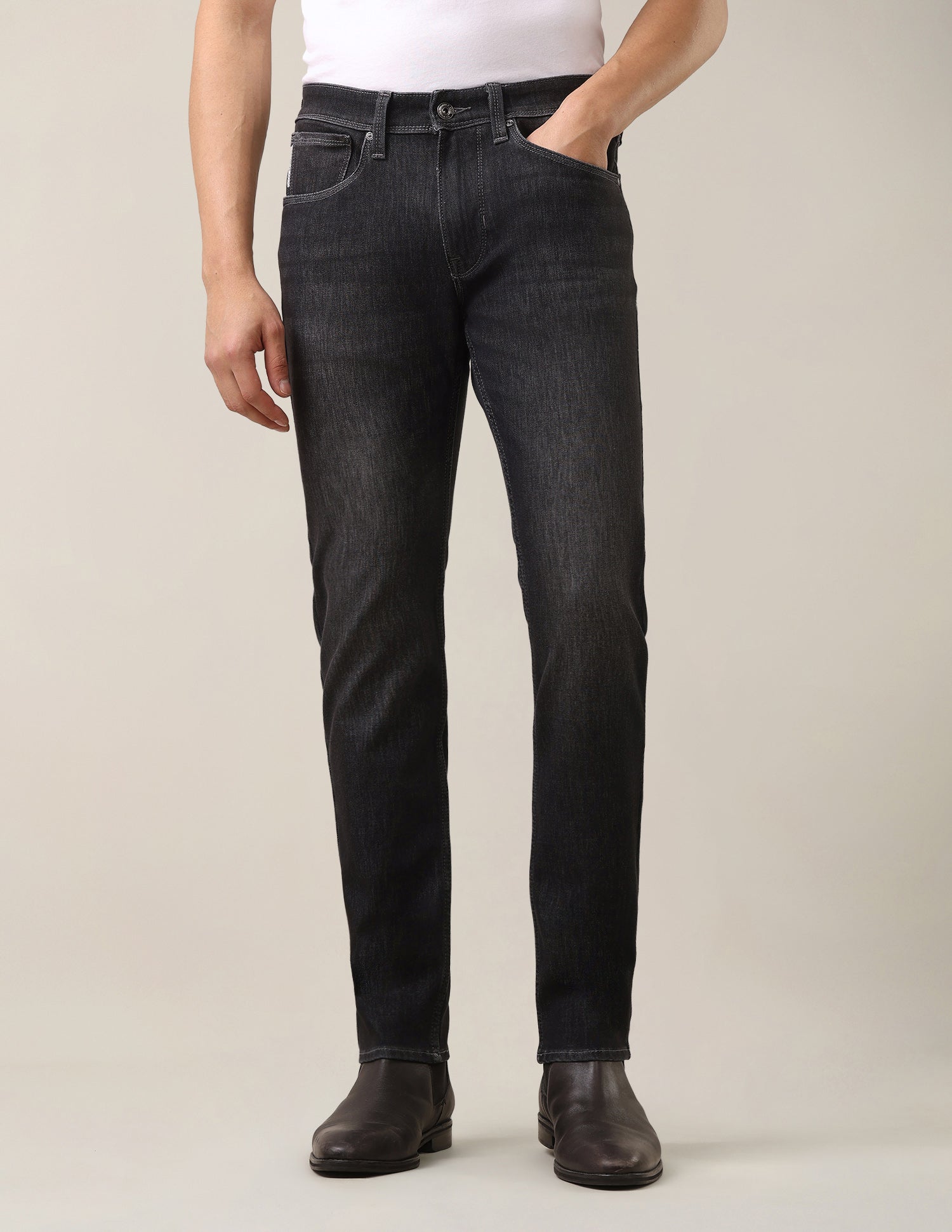 Brandon Slim-Tapered Fit Black Jeans Black - U.S. Polo Assn. India | Large