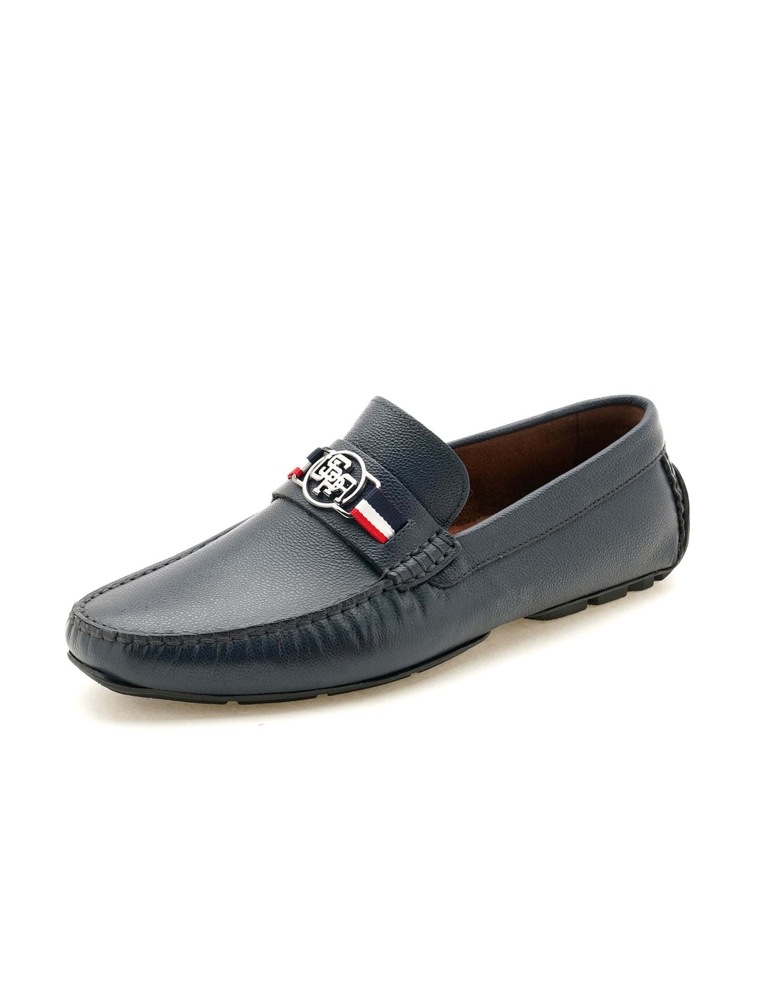 Metallic Logo Solid Hermes 5.0 Loafers Navy - U.S. POLO ASSN. | Large