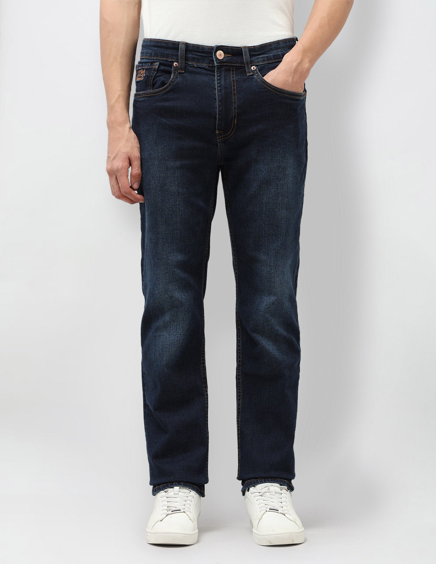 Harold Slim Straight Fit Blue Jeans Indigo - U.S. POLO ASSN. | Large