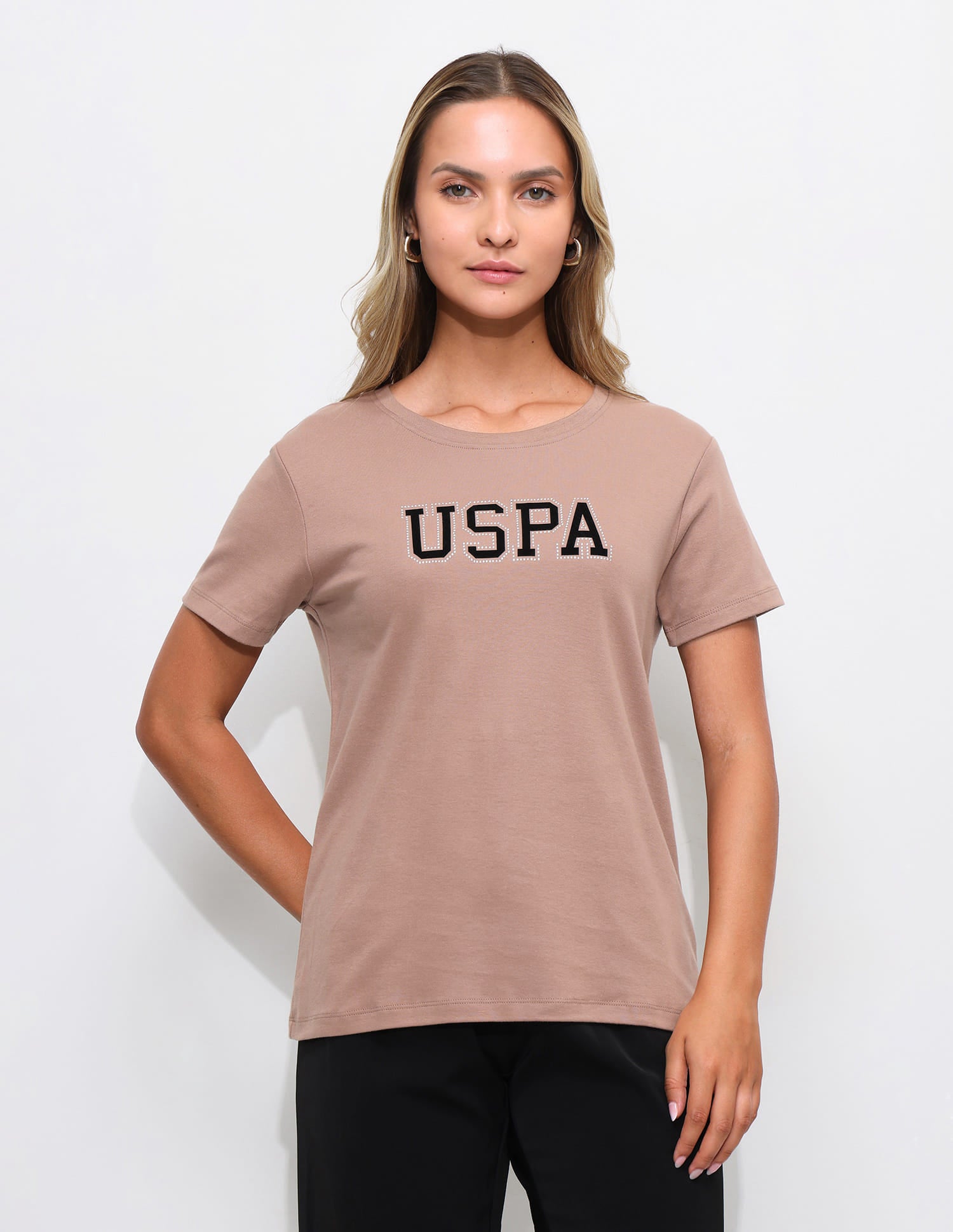 Brand Printed Regular Fit Polo Shirt Brown - U.S. Polo Assn. India | Large