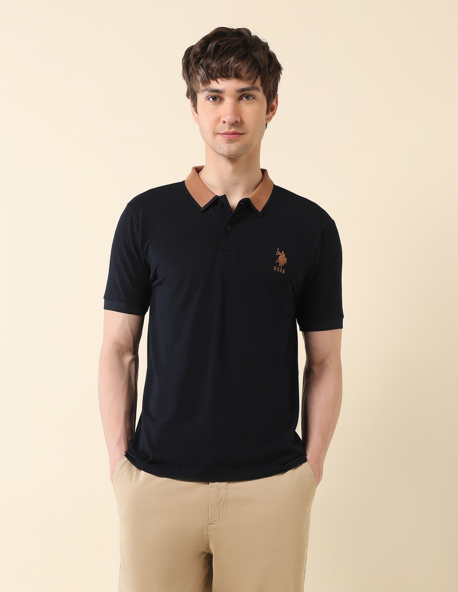 Slim Fit Classic Polo Shirt Navy - U.S. Polo Assn. India | Large