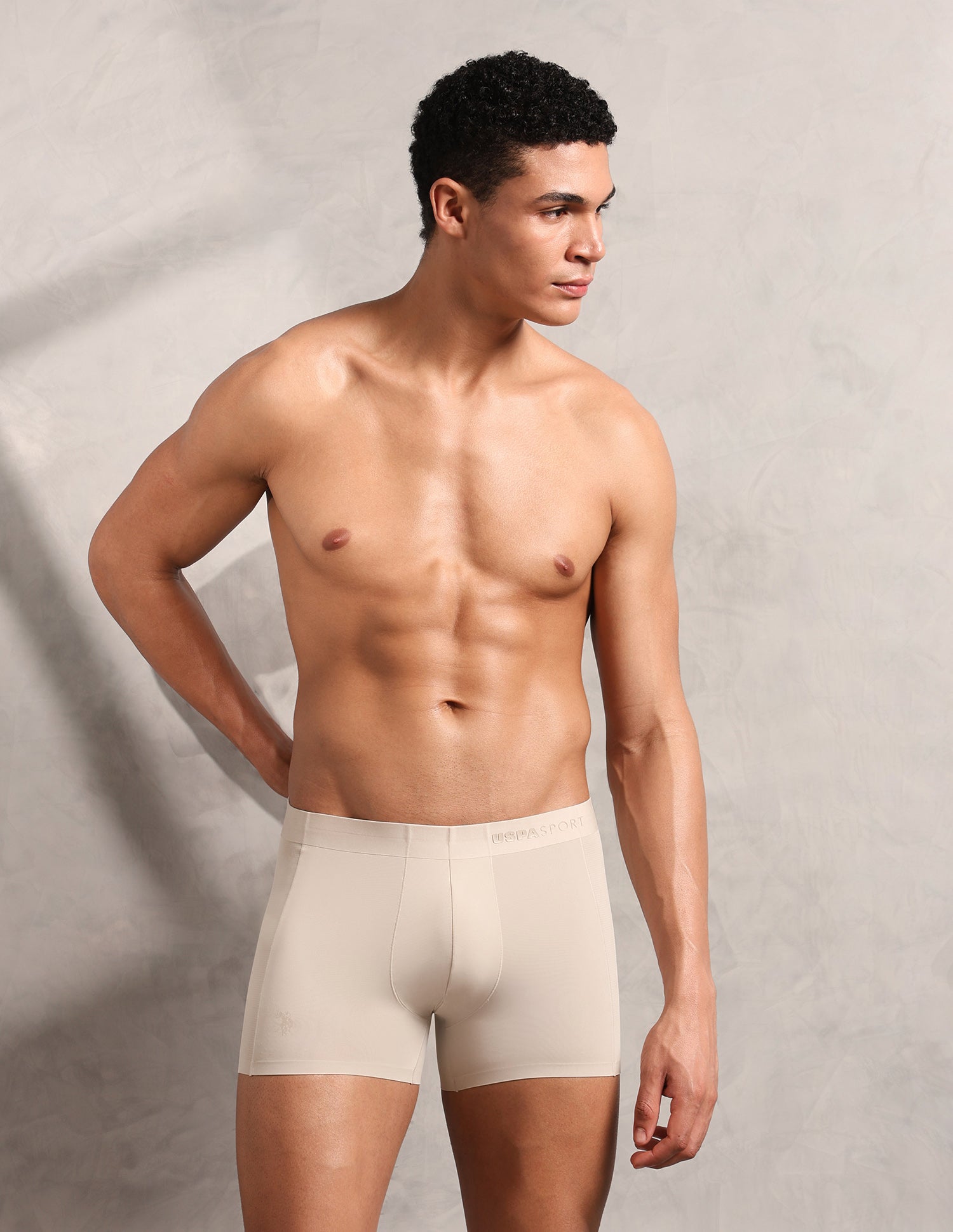 Mesh Panel Seamless RT004 Trunk Light Apricot - U.S. Polo Assn. India | Large