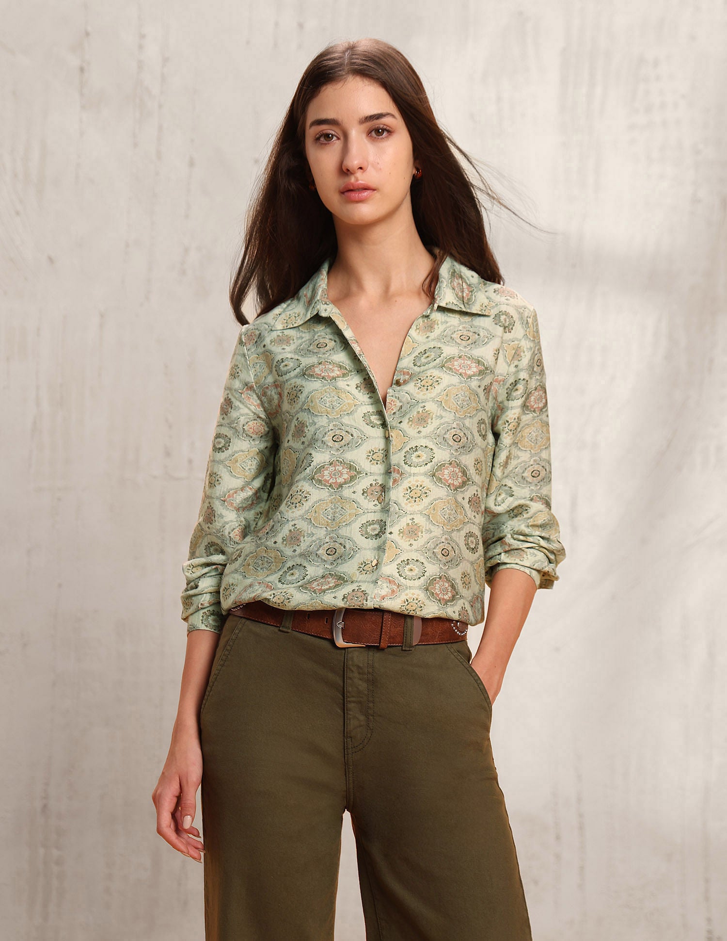 Regular Fit Abstract Printed Shirt Multi-colour - U.S. POLO ASSN. | Large