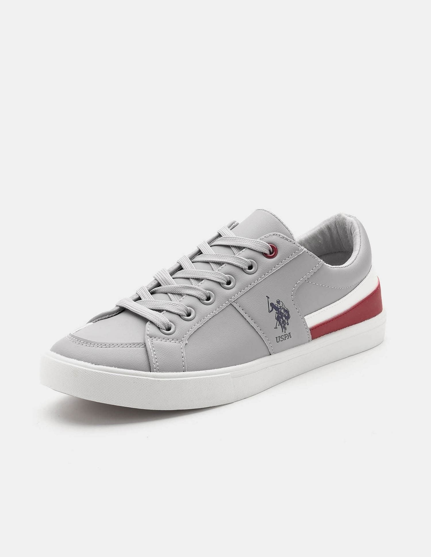 Men Clarkin 5.0 Colour Blocked Sneakers Grey - U.S. POLO ASSN. | Large