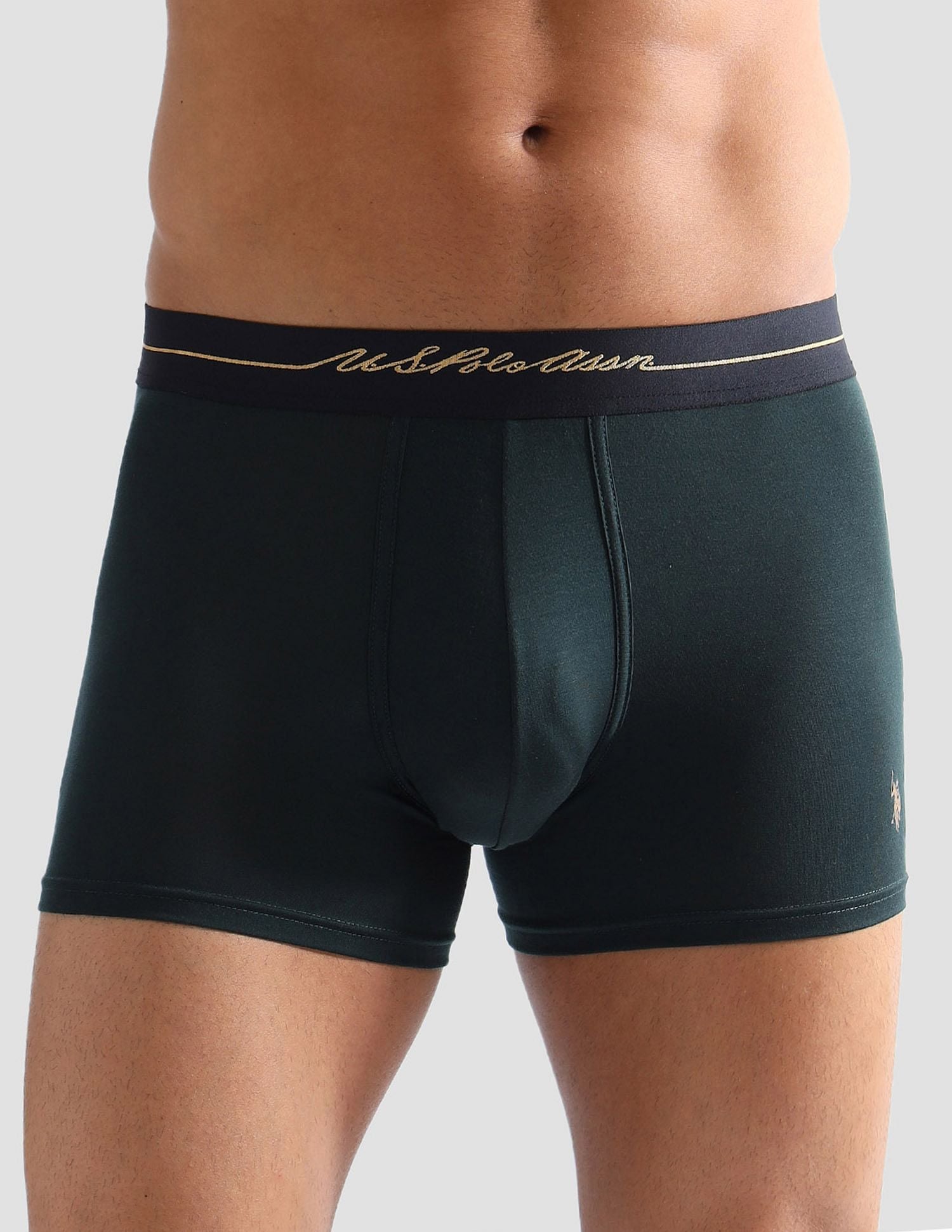 Anti Microbial Solid PT004 Trunks - Pack of 1 Scarab - U.S. POLO ASSN. | Large