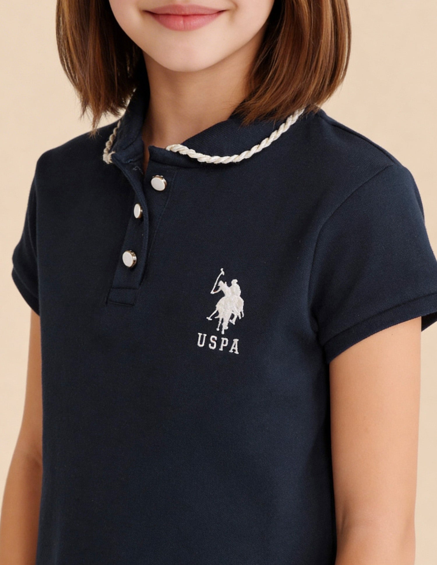 Solid Pattern Regular Fit Top Navy - U.S. Polo Assn. India | Large