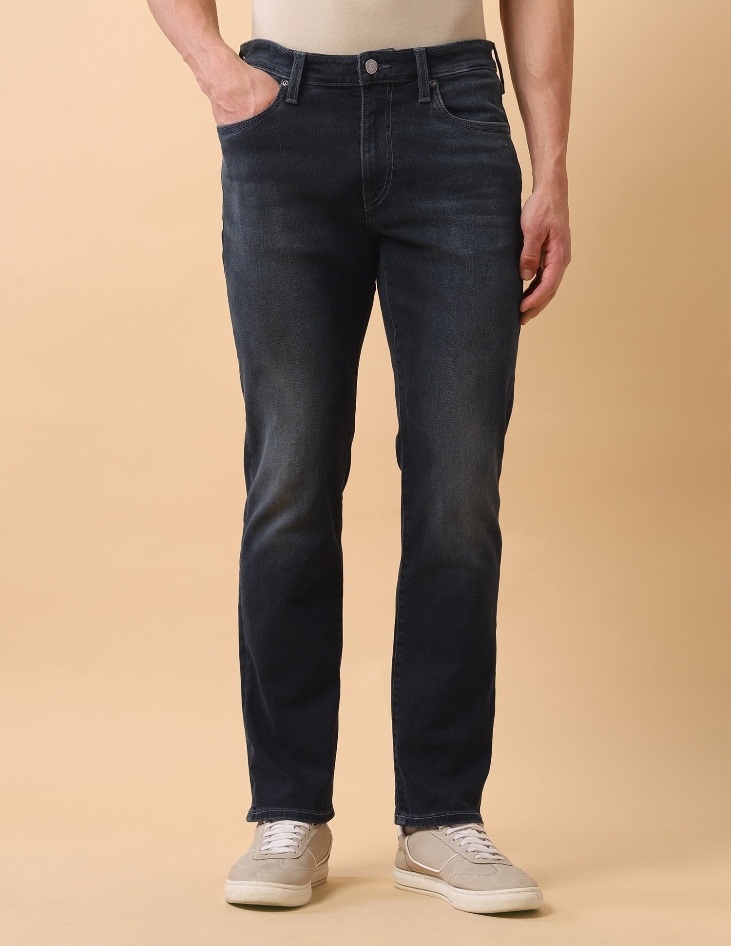 Pacho X Harold Slim Straight Fit Blue Jeans Mid Blue - U.S. Polo Assn. India | Large