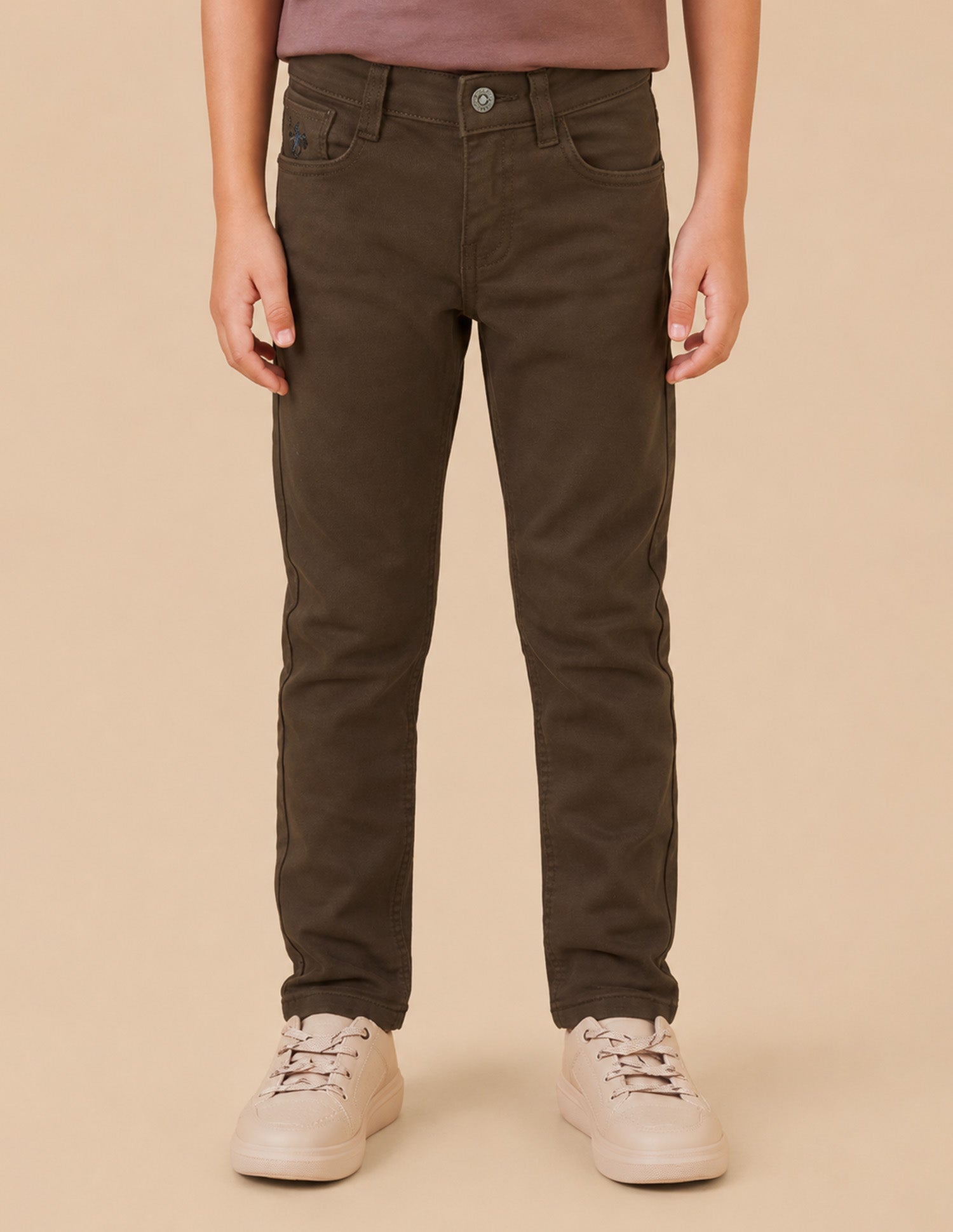 Slim Fit Brown Jeans Choco - U.S. Polo Assn. India | Large