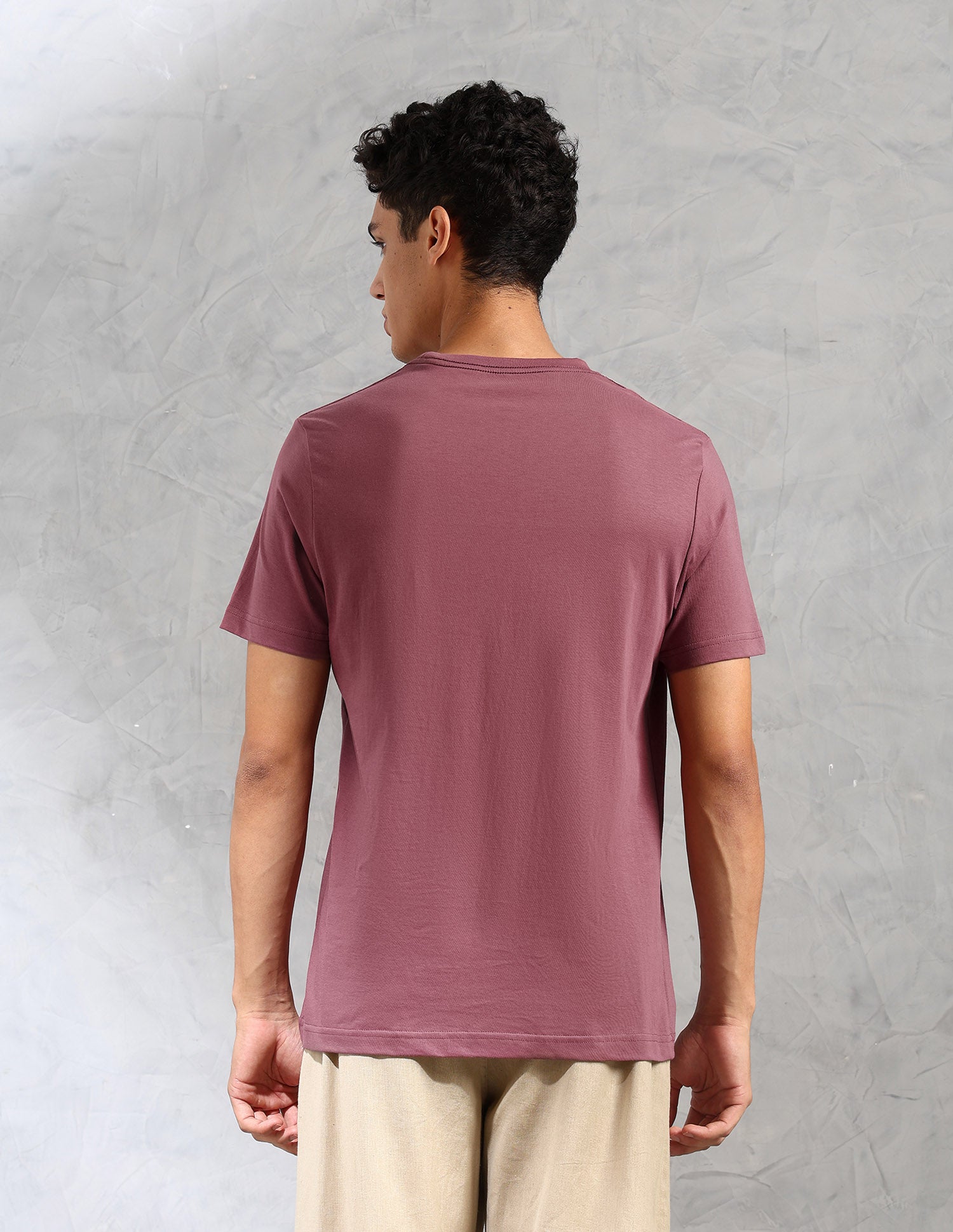 Comfort Fit Solid Cotton IYAL Lounge T-Shirt - Pack Of 2 Deep Blue and Deep Wood - U.S. POLO ASSN. | Large