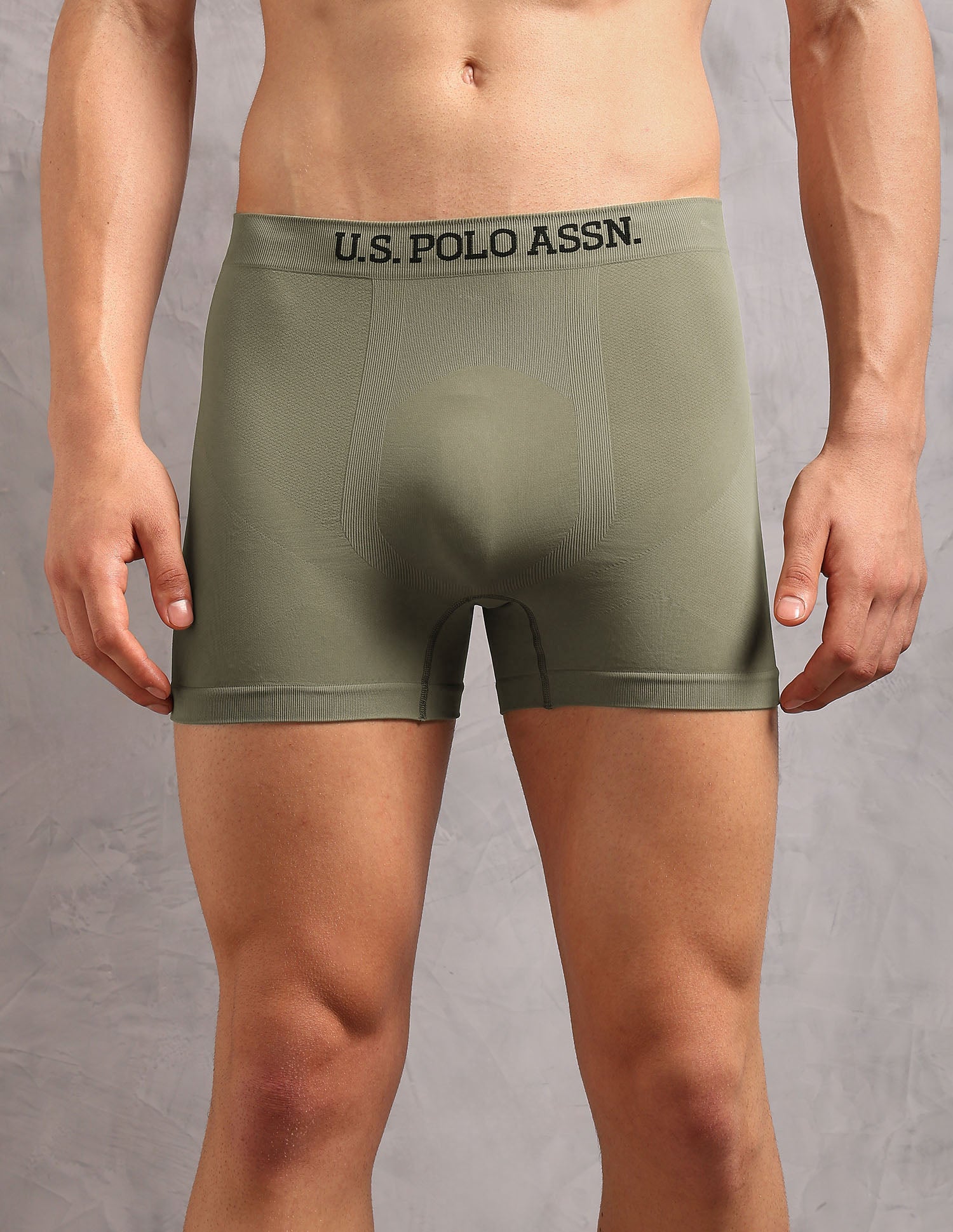 Breathable Stretch Comfort AT003 Trunks - Pack of 1 Olive - U.S. POLO ASSN. | Large