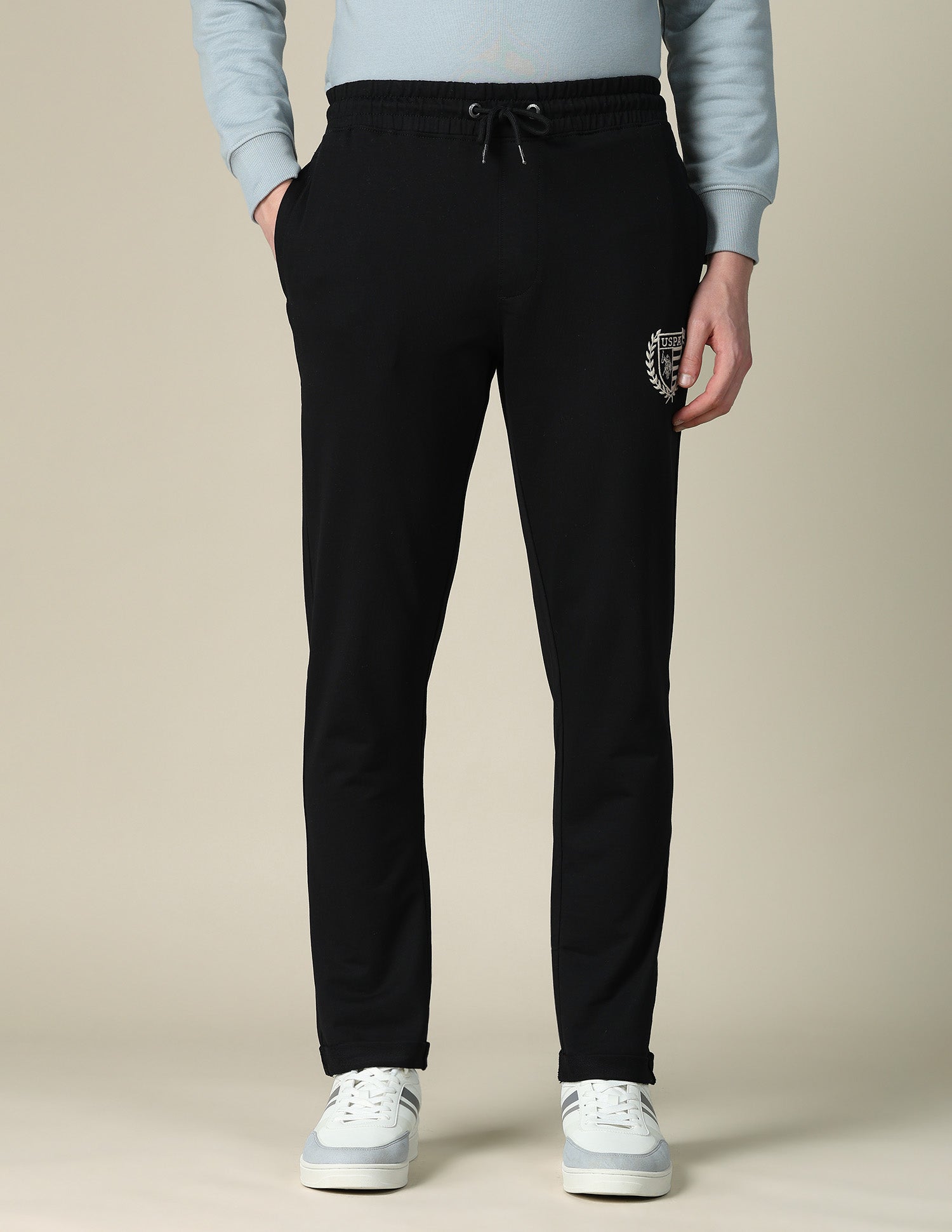 Mid Rise Regular Fit Track Pants Black - U.S. POLO ASSN. | Large