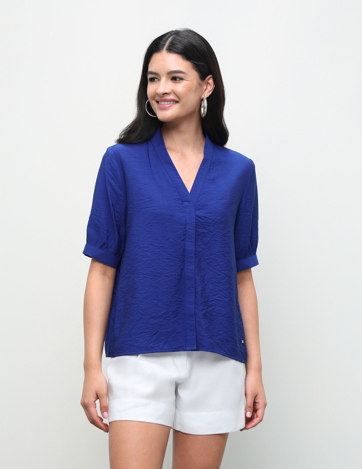 Solid Regular Fit Top Blue - U.S. Polo Assn. India | Large