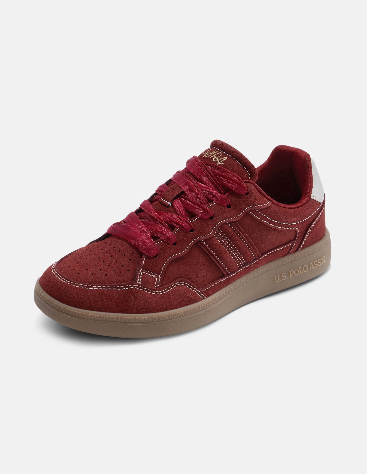 Ziana Round Toe Sneakers Burgundy - U.S. Polo Assn. India | Large