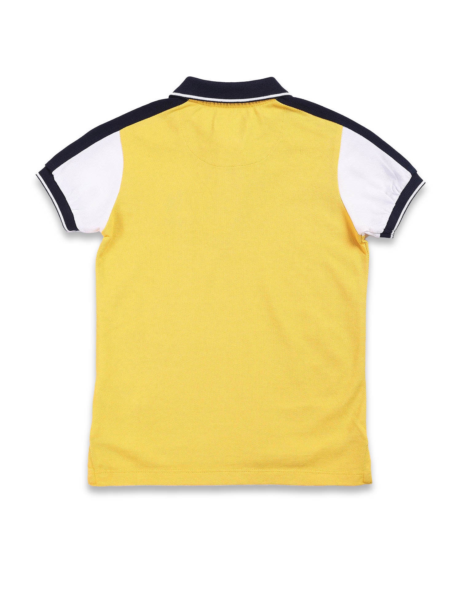 Boys Colour Block Polo Shirt Yellow - U.S. POLO ASSN. | Large