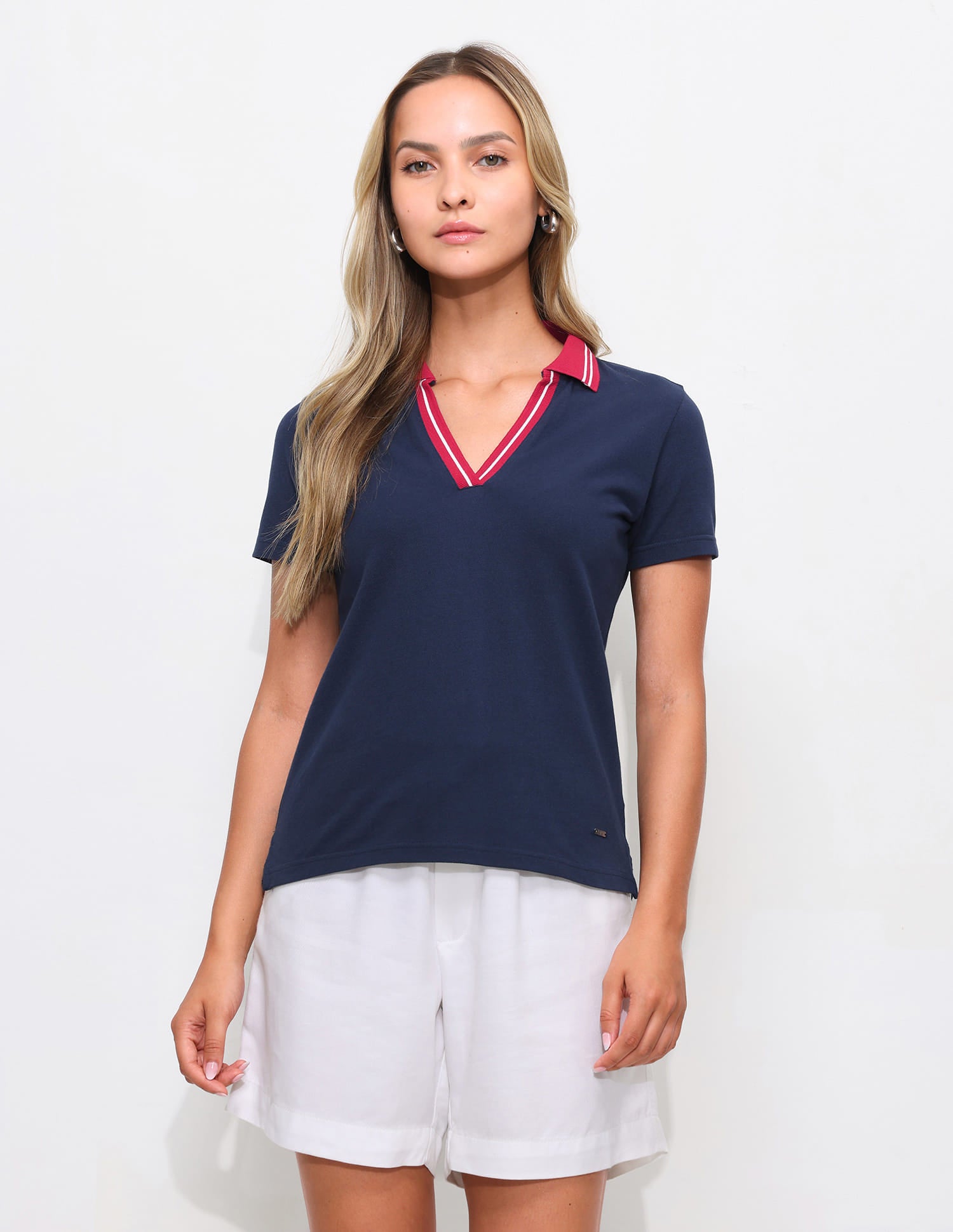 Solid Regular Fit Polo Shirt Blue - U.S. Polo Assn. India | Large