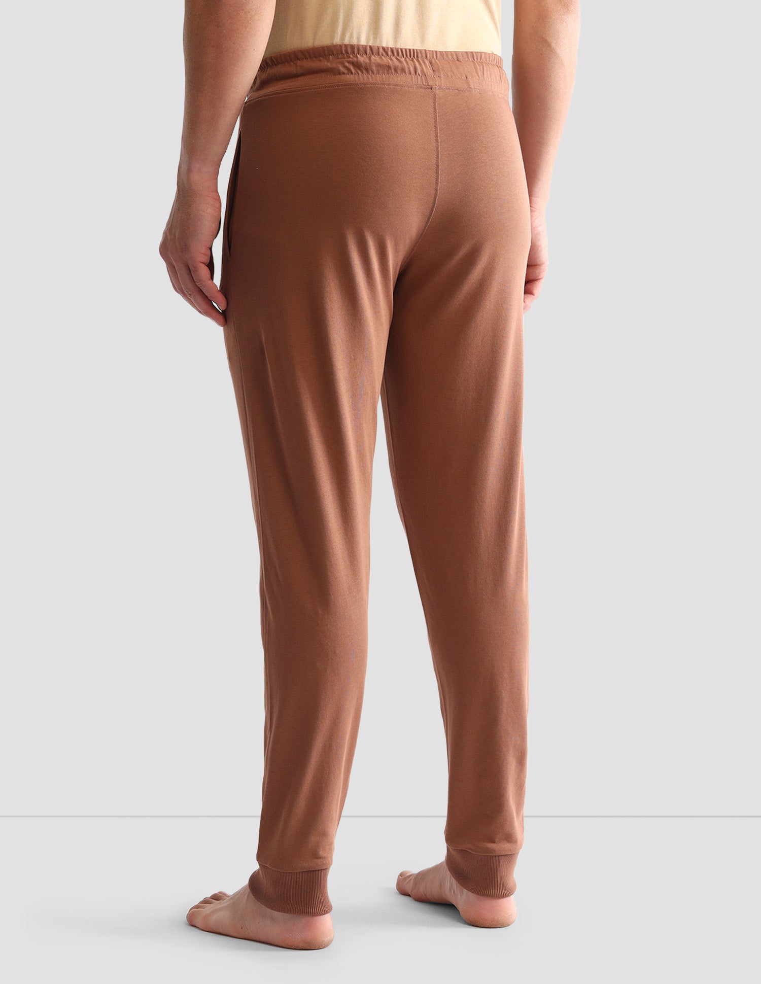 Drawstring Waist Mid-Rise Solid OJ007 Joggers Raw Umber - U.S. POLO ASSN. | Large