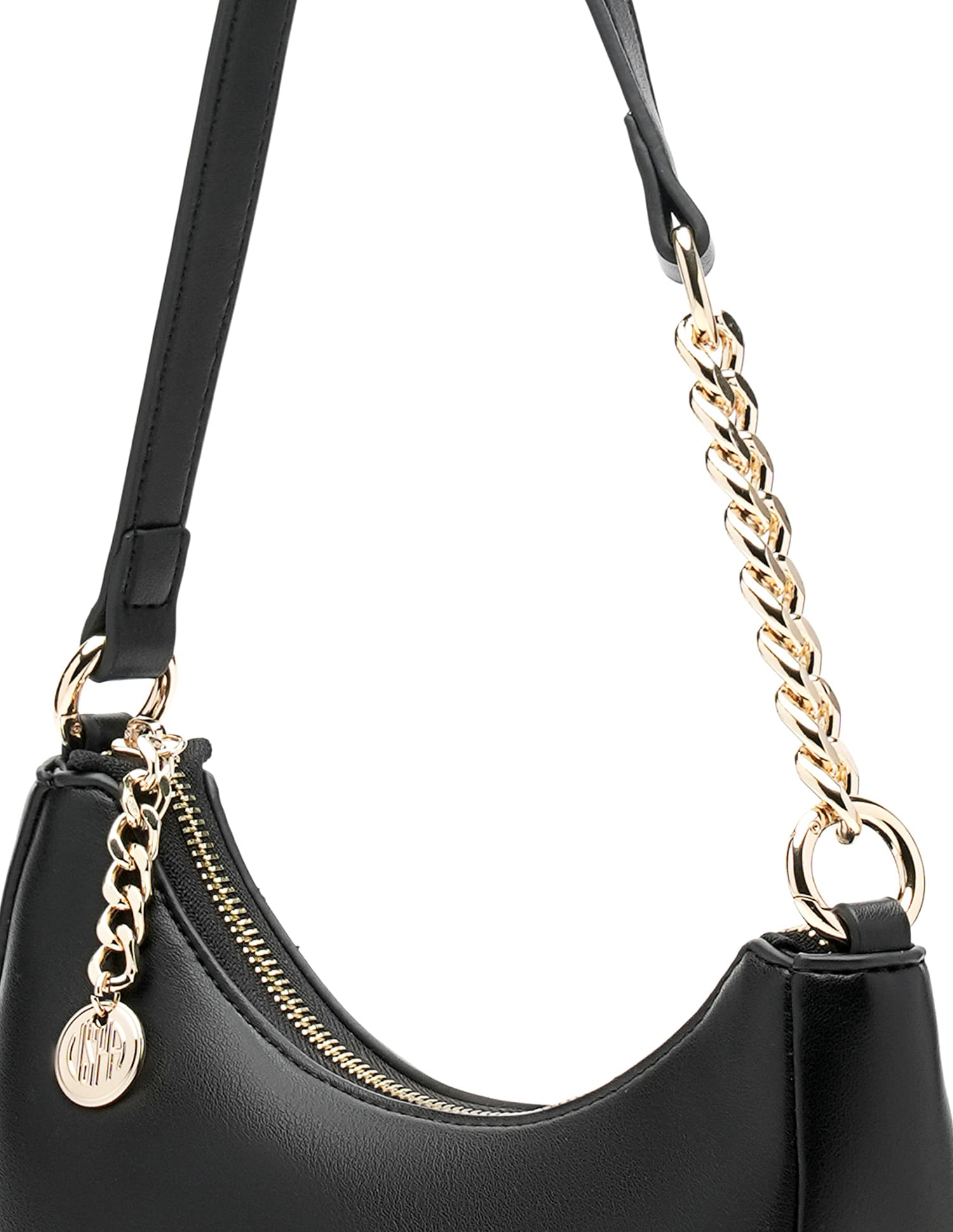 Miranda Textured Shoulder Bag Black - U.S. POLO ASSN. | Large