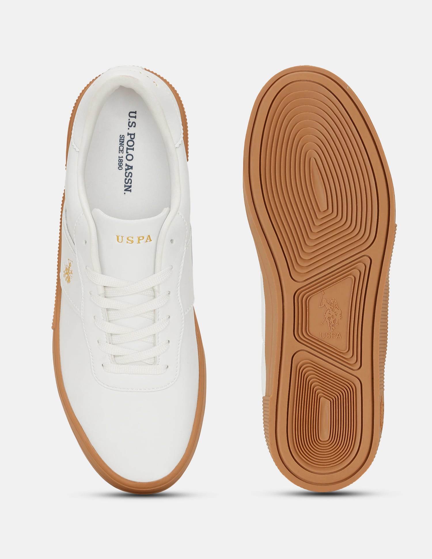Men Round Toe Mees 3.0 Sneakers Off White - U.S. Polo Assn. India | Large