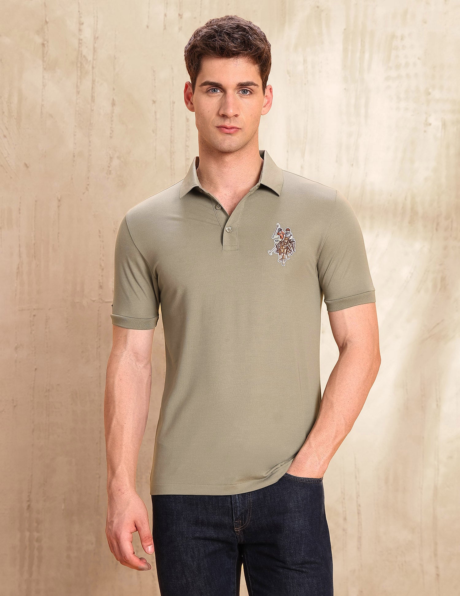Solid Legend Of Horseshoe Polo Shirt Light Green - U.S. POLO ASSN. | Large