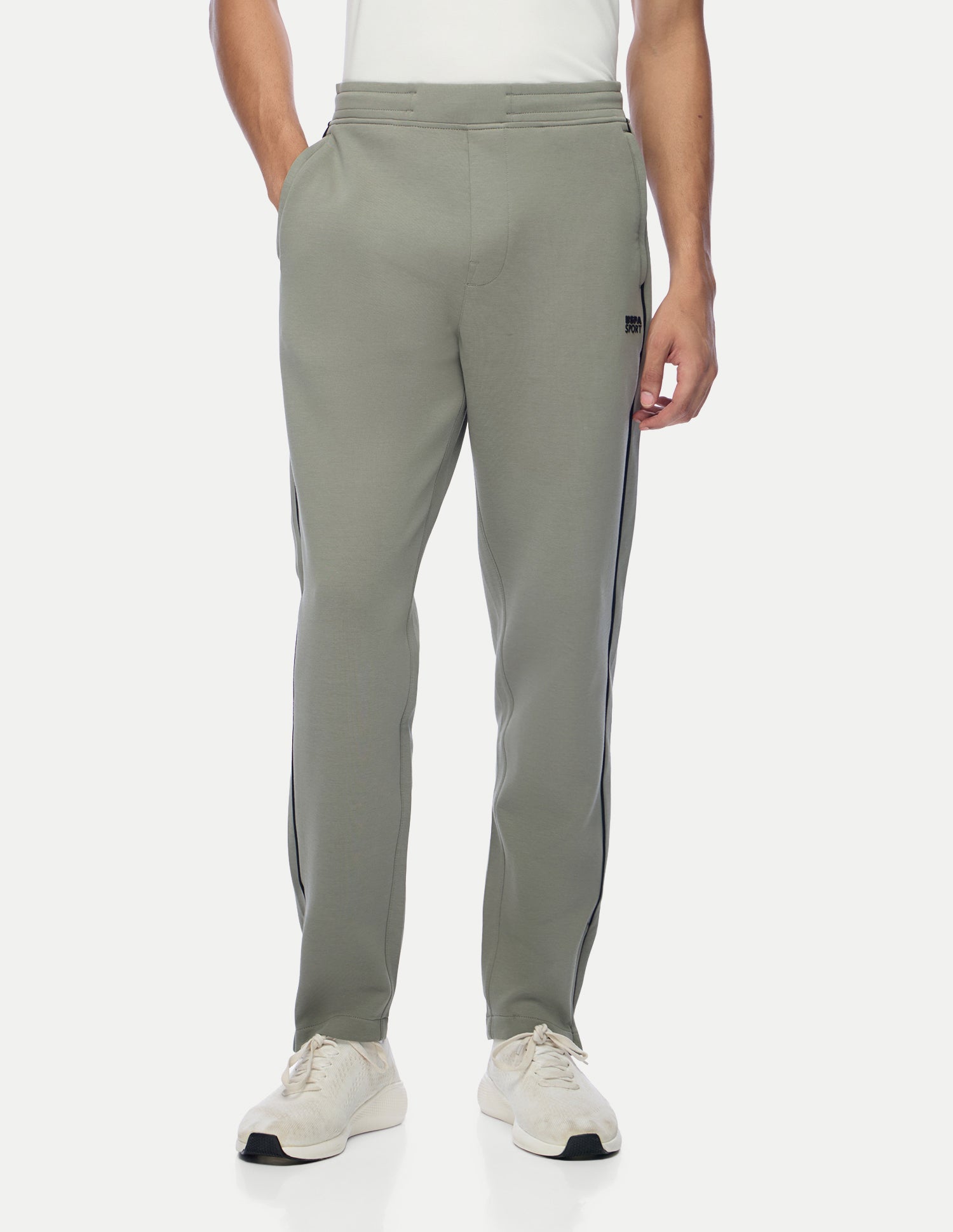 Mid Rise Regular Fit Active Track Pants Light Olive - U.S. Polo Assn. India | Large