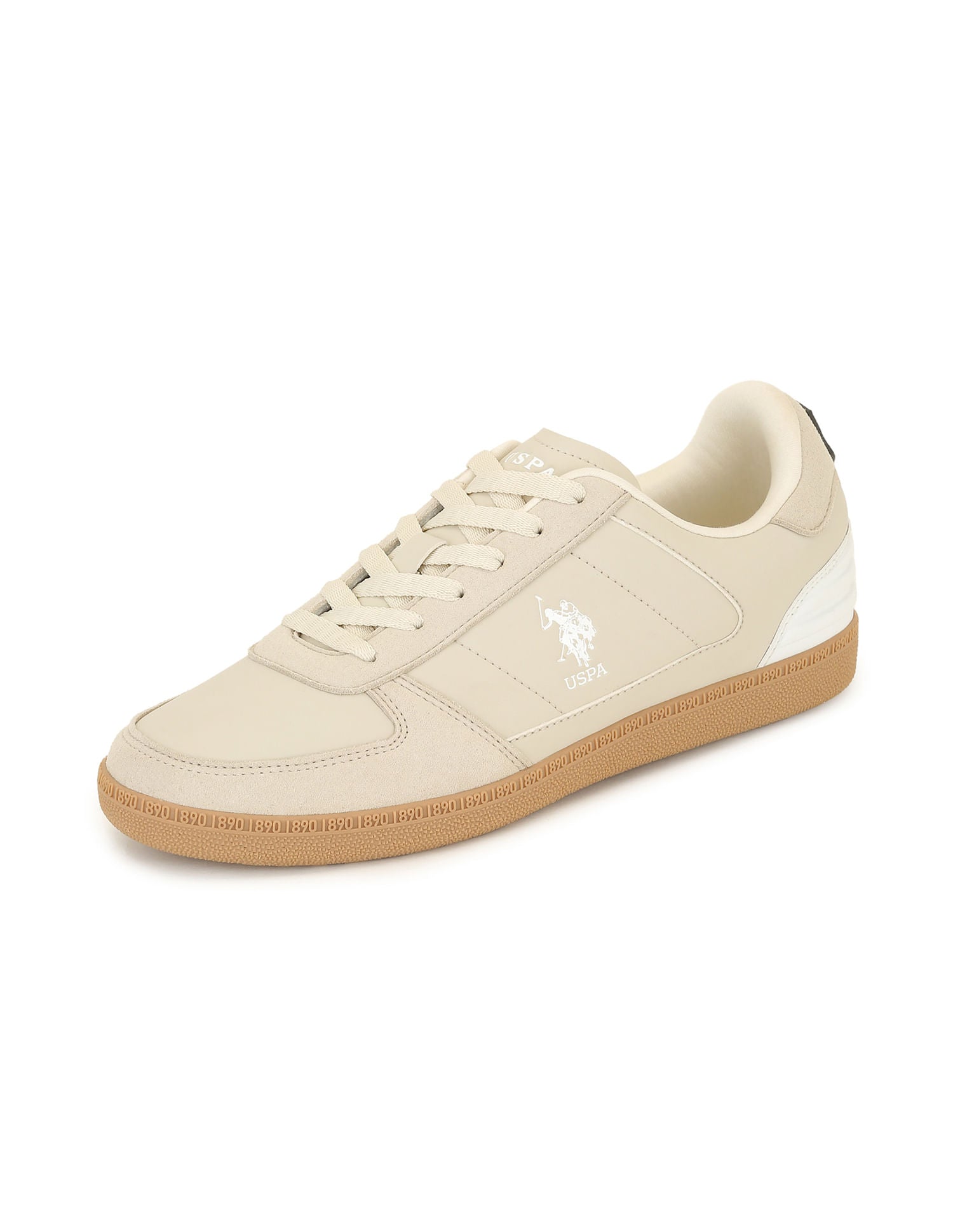 Men Round Toe Terrace Sneakers Beige - U.S. POLO ASSN. | Large