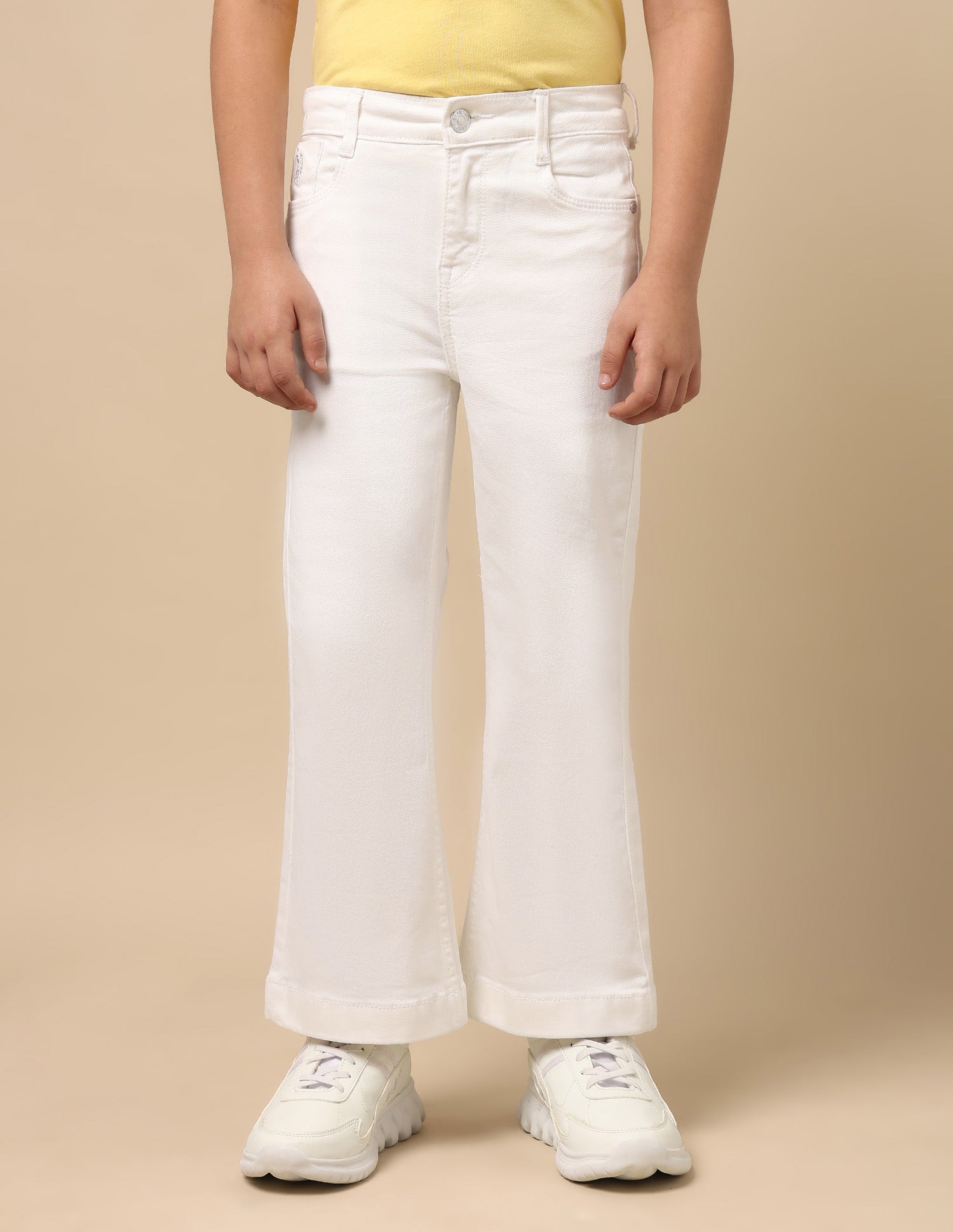Mid Rise Bootcut Jeans White - U.S. Polo Assn. India | Large