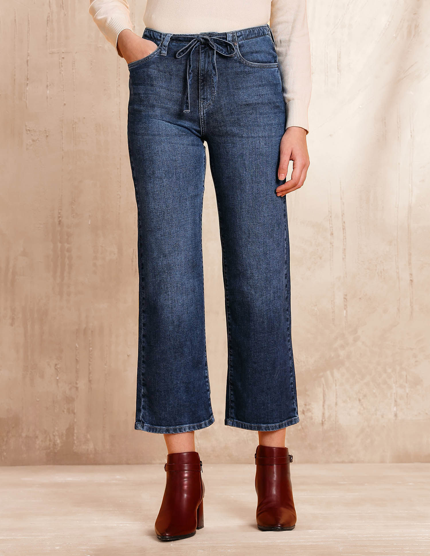 High Rise Straight Fit Jeans Blue - U.S. POLO ASSN. | Large