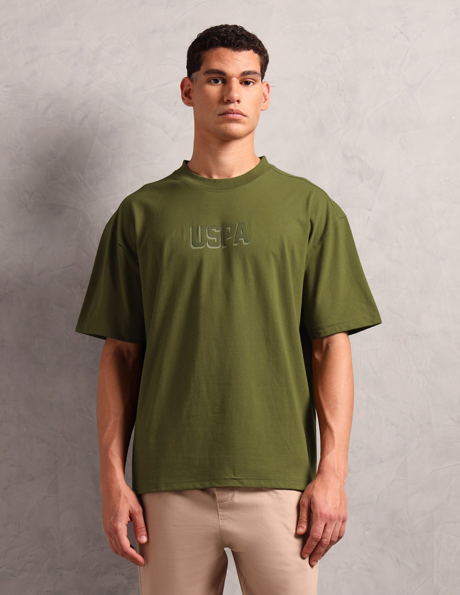 Oversized Fit Breathable OEE11 Lounge T-Shirt - Pack Of 1 Avocado - U.S. POLO ASSN. | Large
