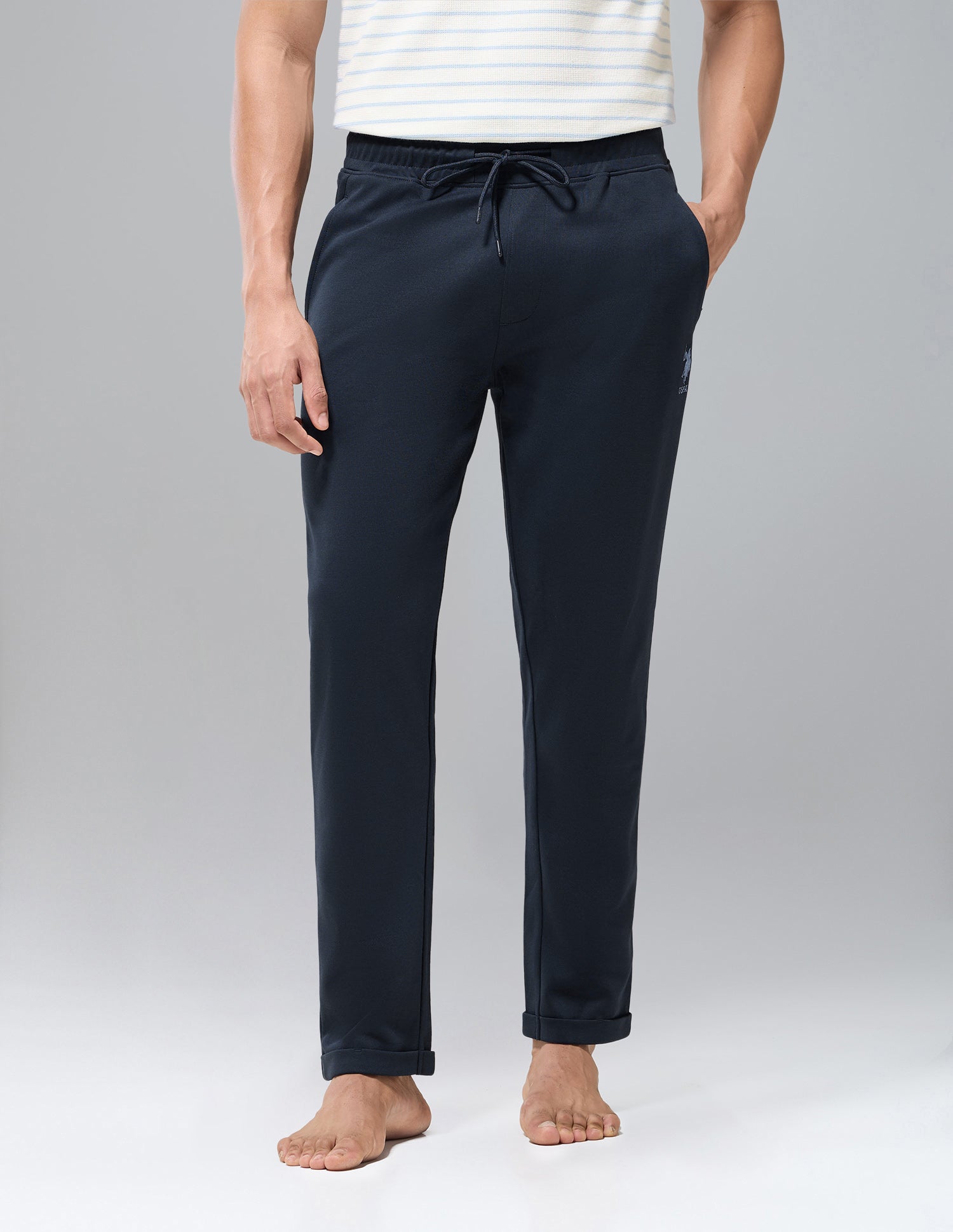 Terry Cotton Heavyweight OR012 Track Pants Navy - U.S. Polo Assn. India | Large
