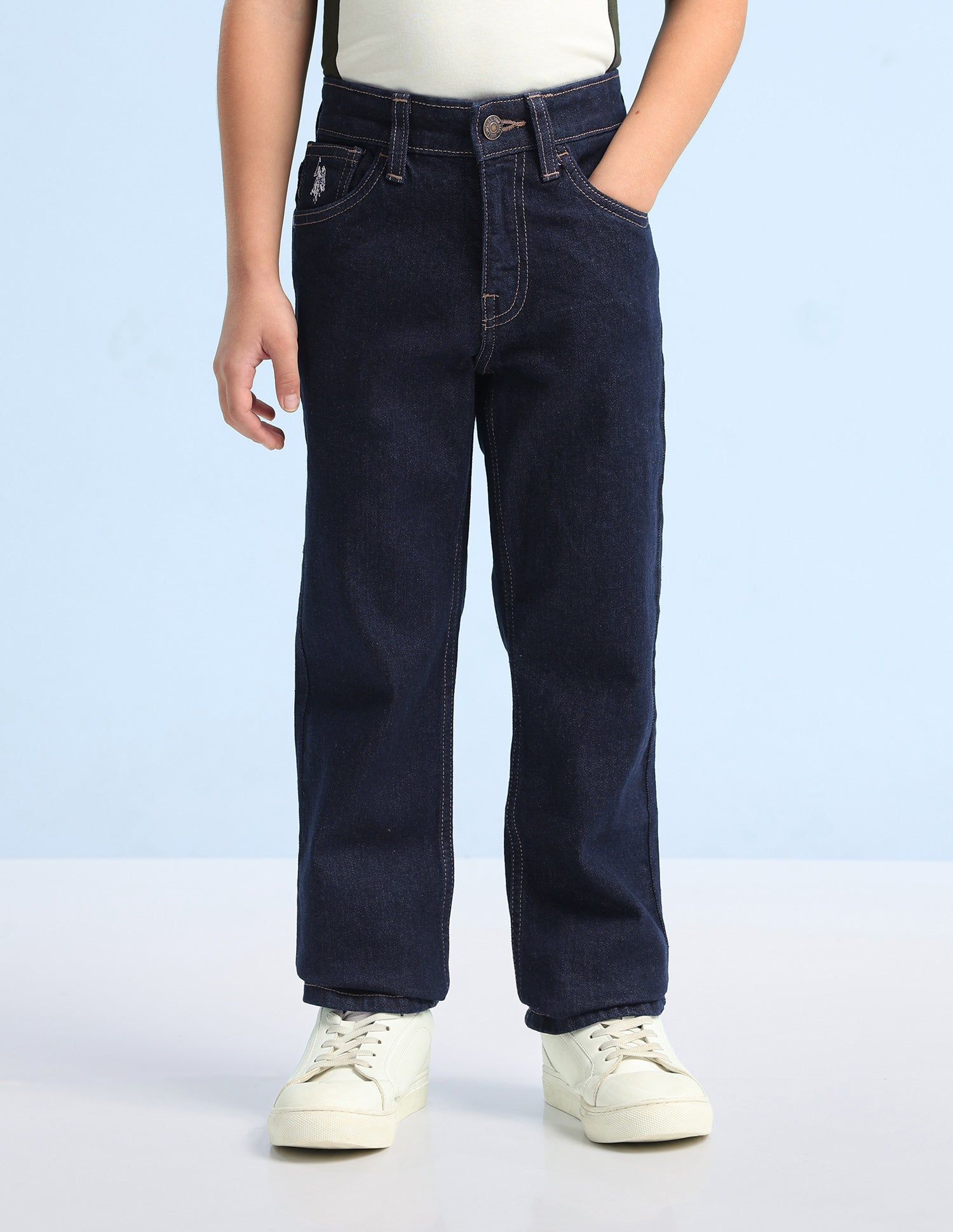 Mid Rise Slim Fit Jeans Dark Indigo - U.S. Polo Assn. India | Large