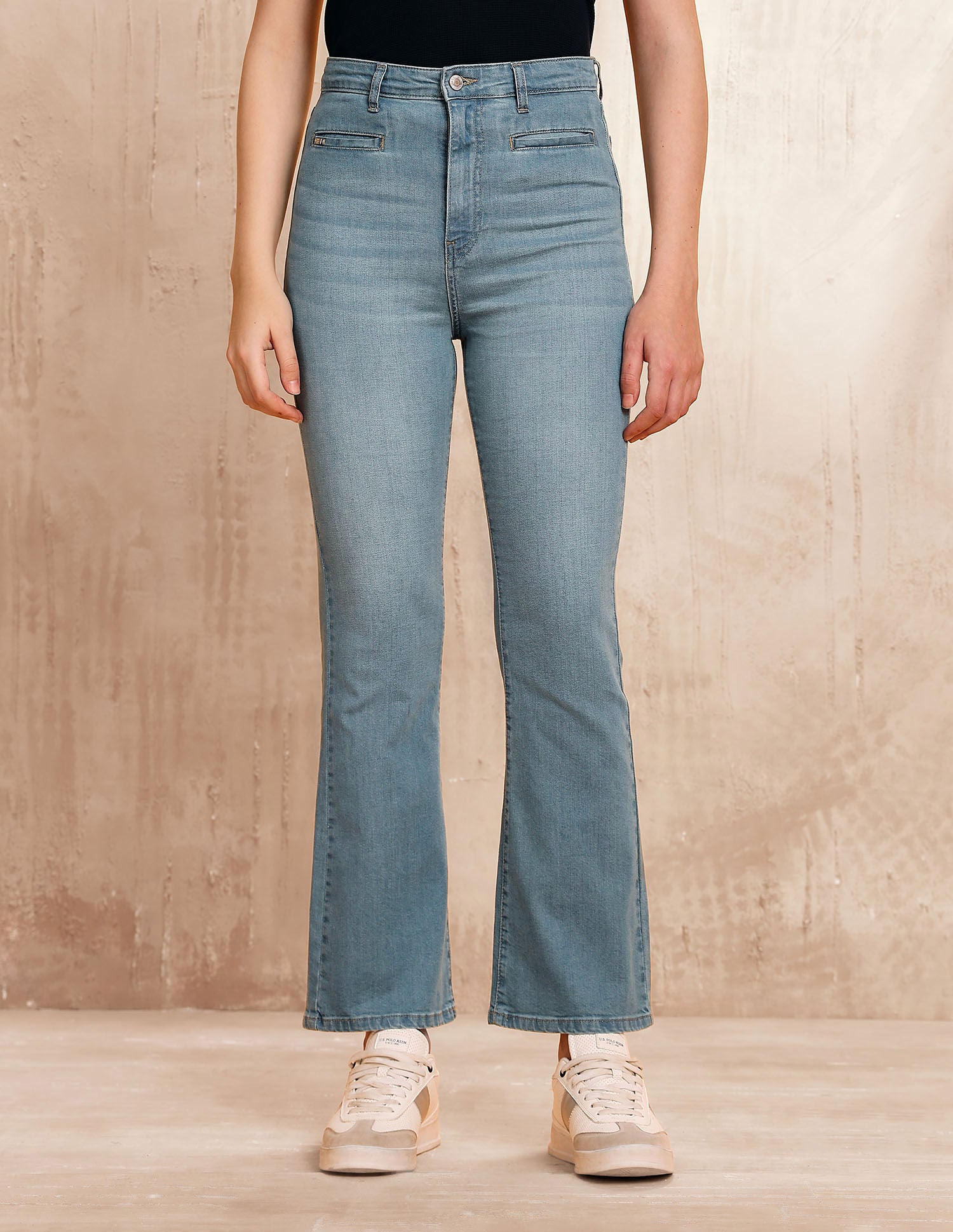 Ultra High Rise Bootcut Fit Jeans Blue - U.S. POLO ASSN. | Large