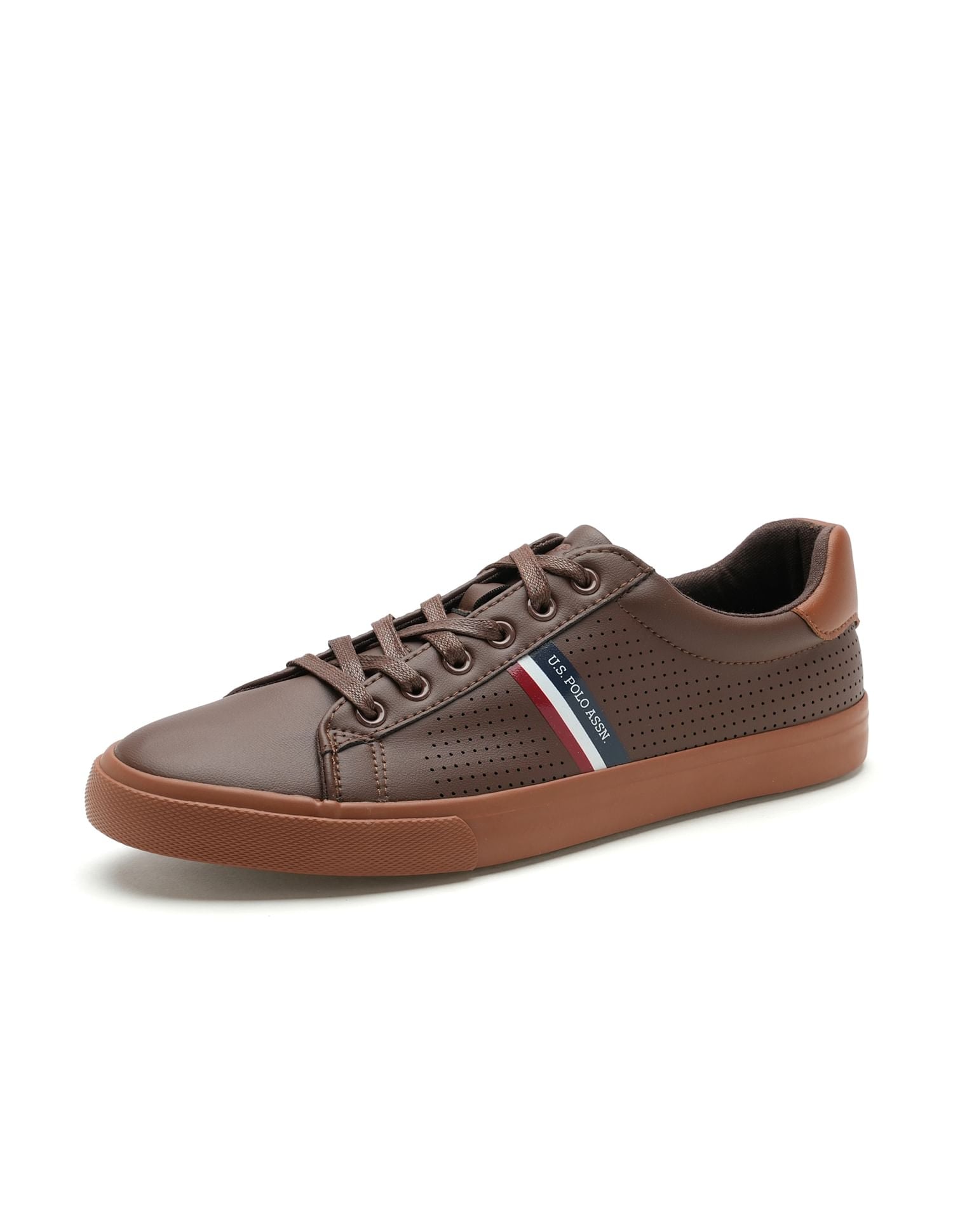 Men Perforated Capron 2.0 Sneakers Tan - U.S. Polo Assn. India | Large
