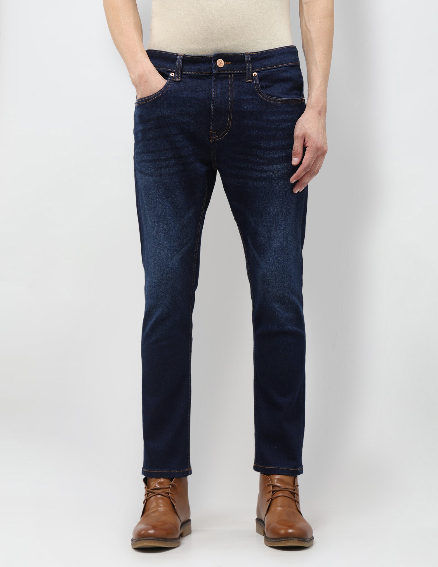 Henry Tapered Fit Blue Jeans Dark Indigo - U.S. Polo Assn. India | Large