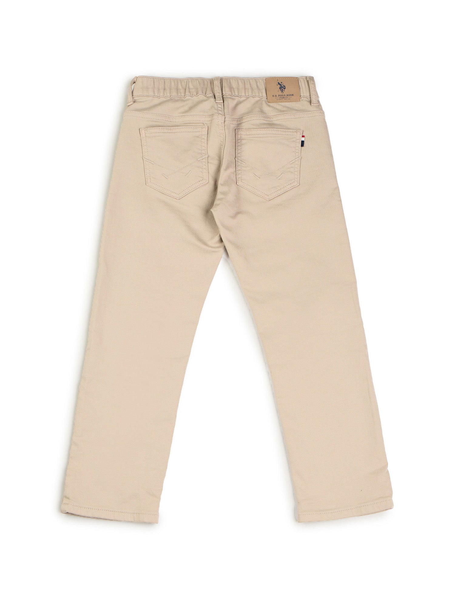 Boys Relaxed Fit Mid Rise Jeans Light Khaki - U.S. POLO ASSN. | Large
