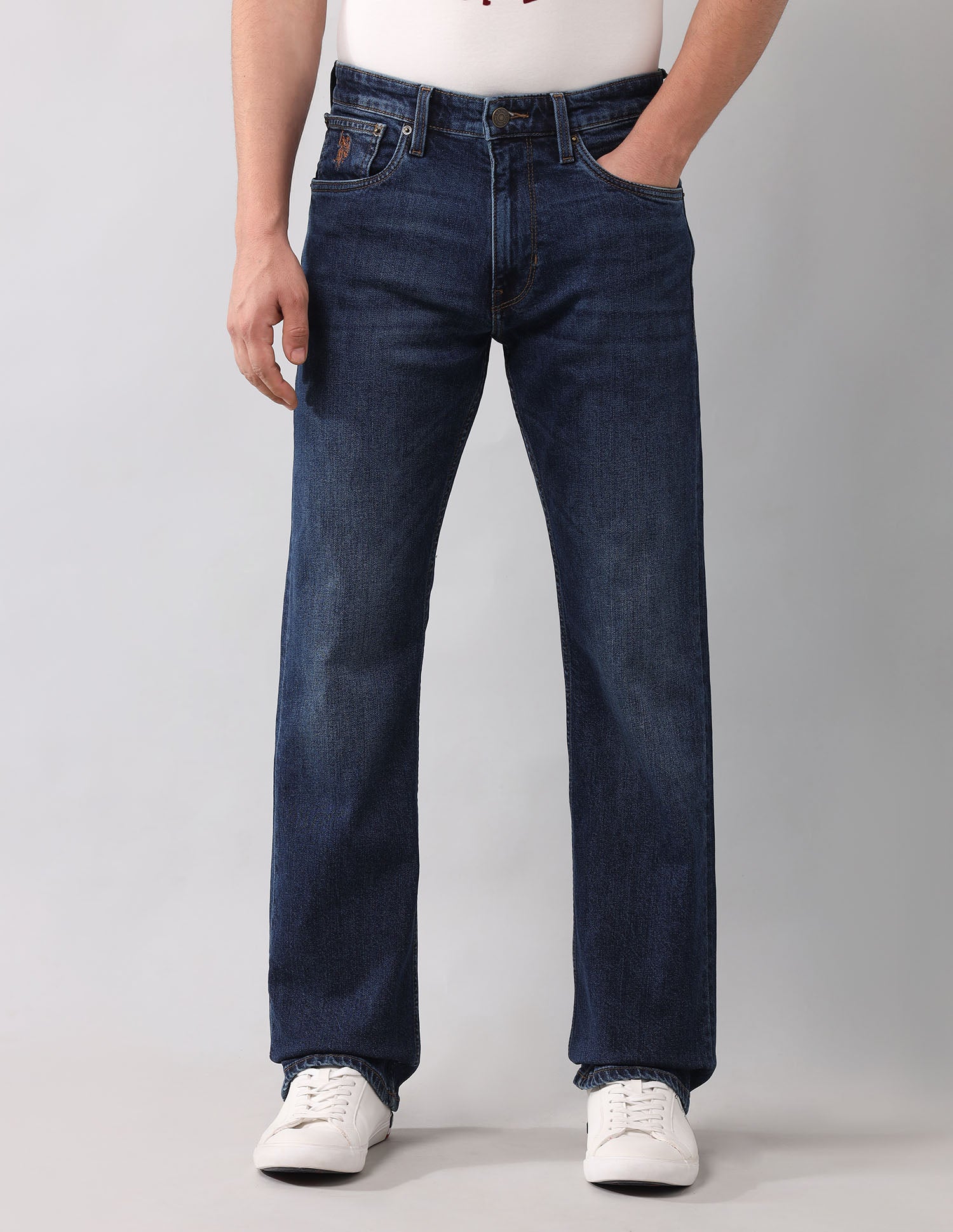 Connor Bootcut Fit Vintage Jeans Dark Wash - U.S. Polo Assn. India | Large