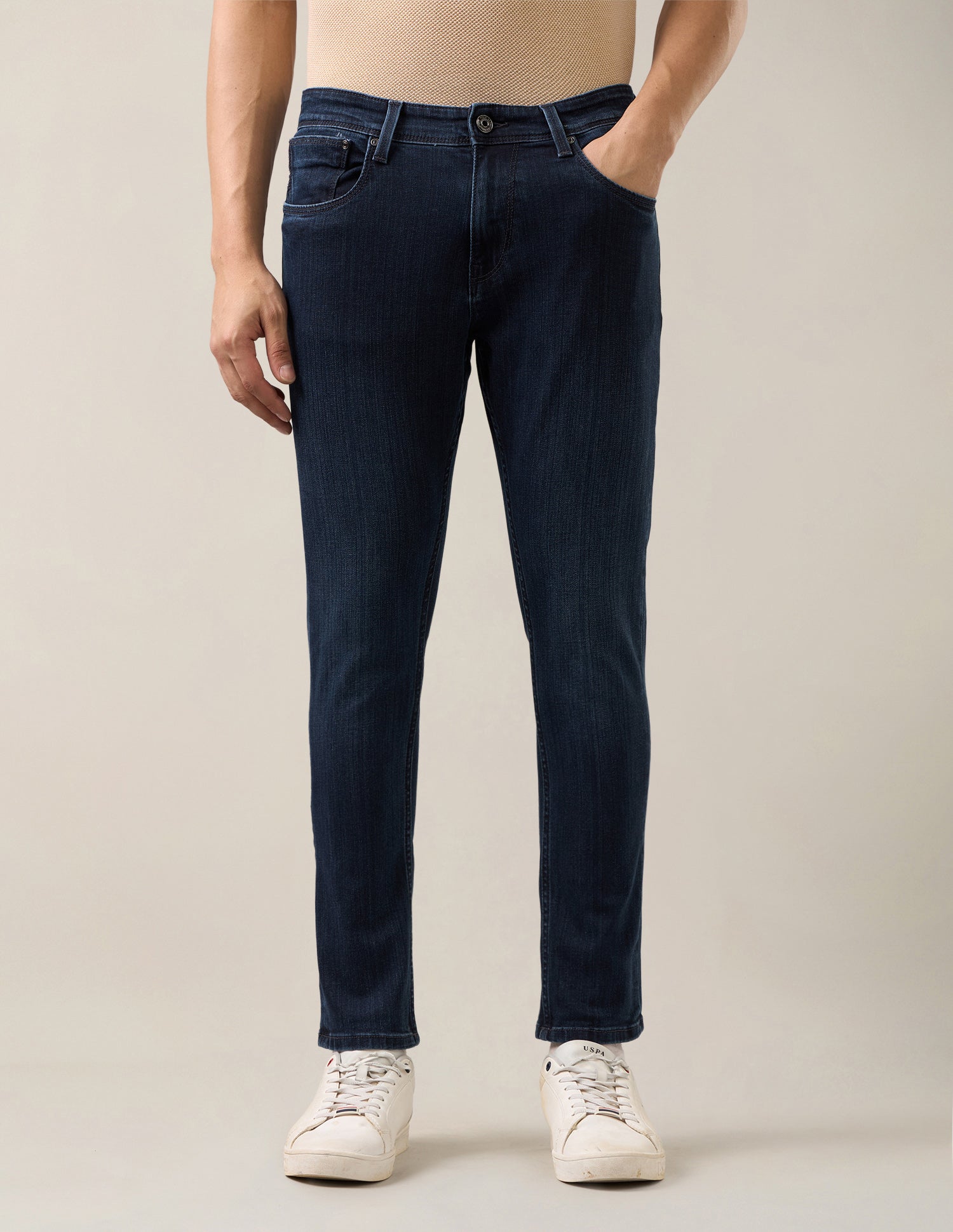 Henry Tapered Fit Blue Jeans Blue - U.S. Polo Assn. India | Large