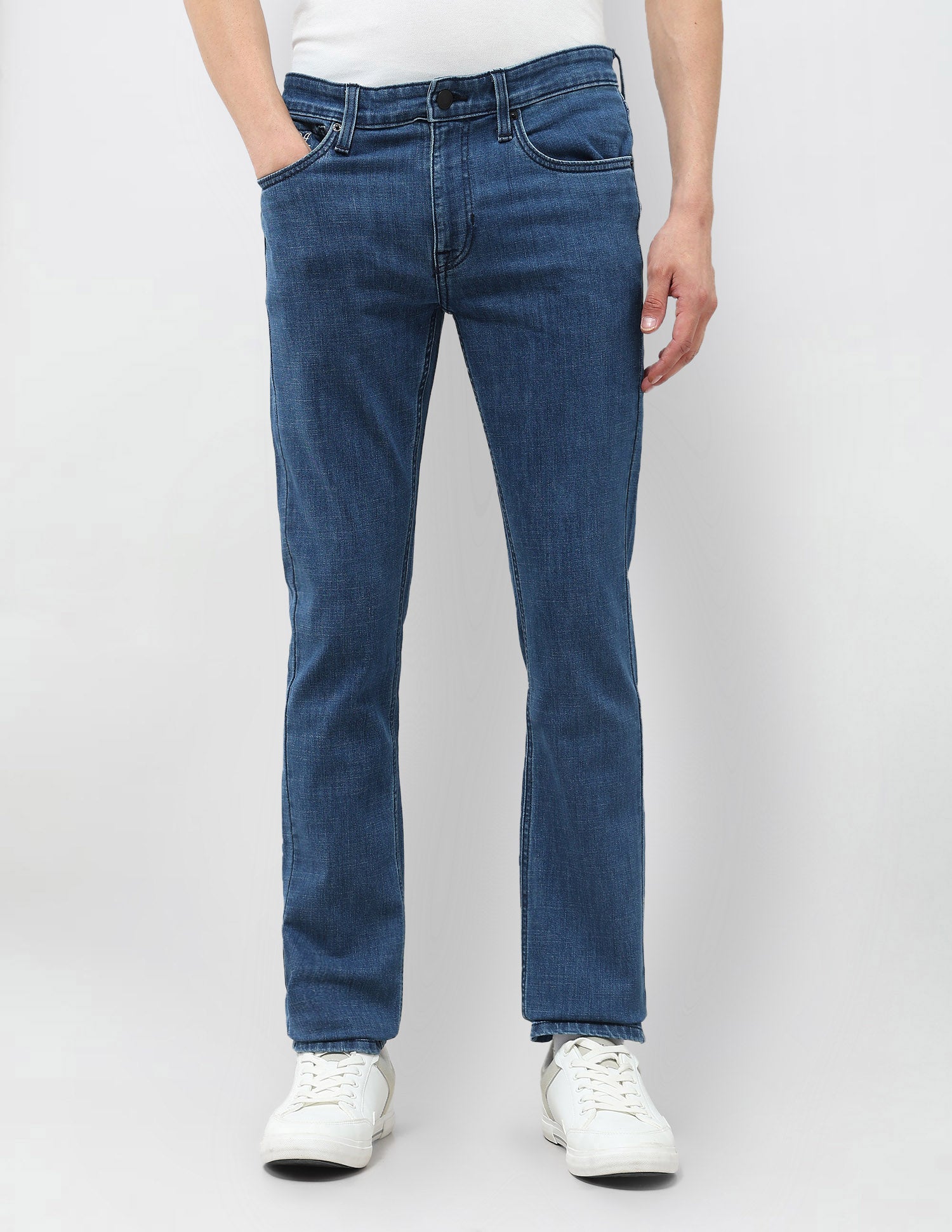 Regallo Skinny Fit Blue Jeans Med Blue - U.S. Polo Assn. India | Large