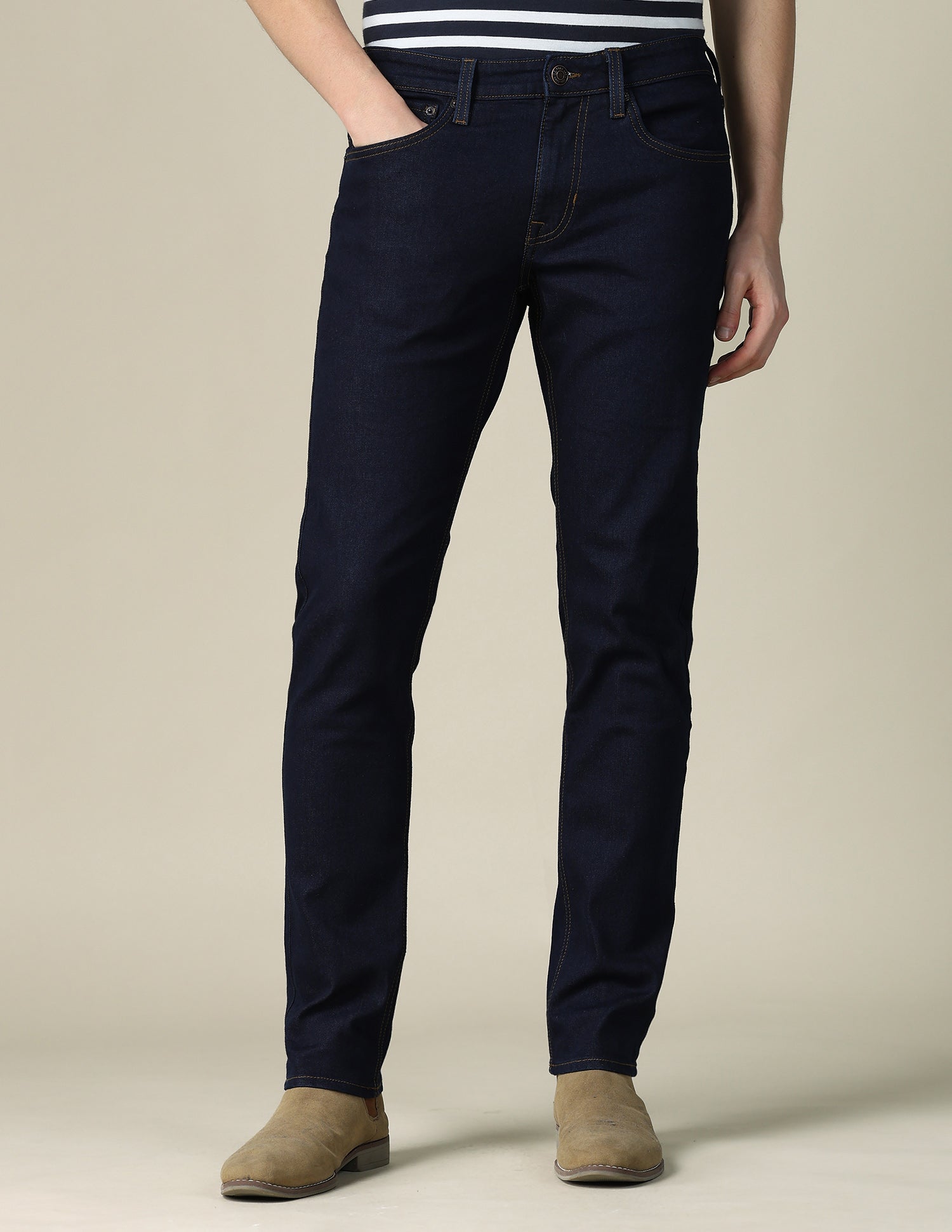 Brandon Slim Tapered Fit Blue Jeans Dark Indigo - U.S. POLO ASSN. | Large