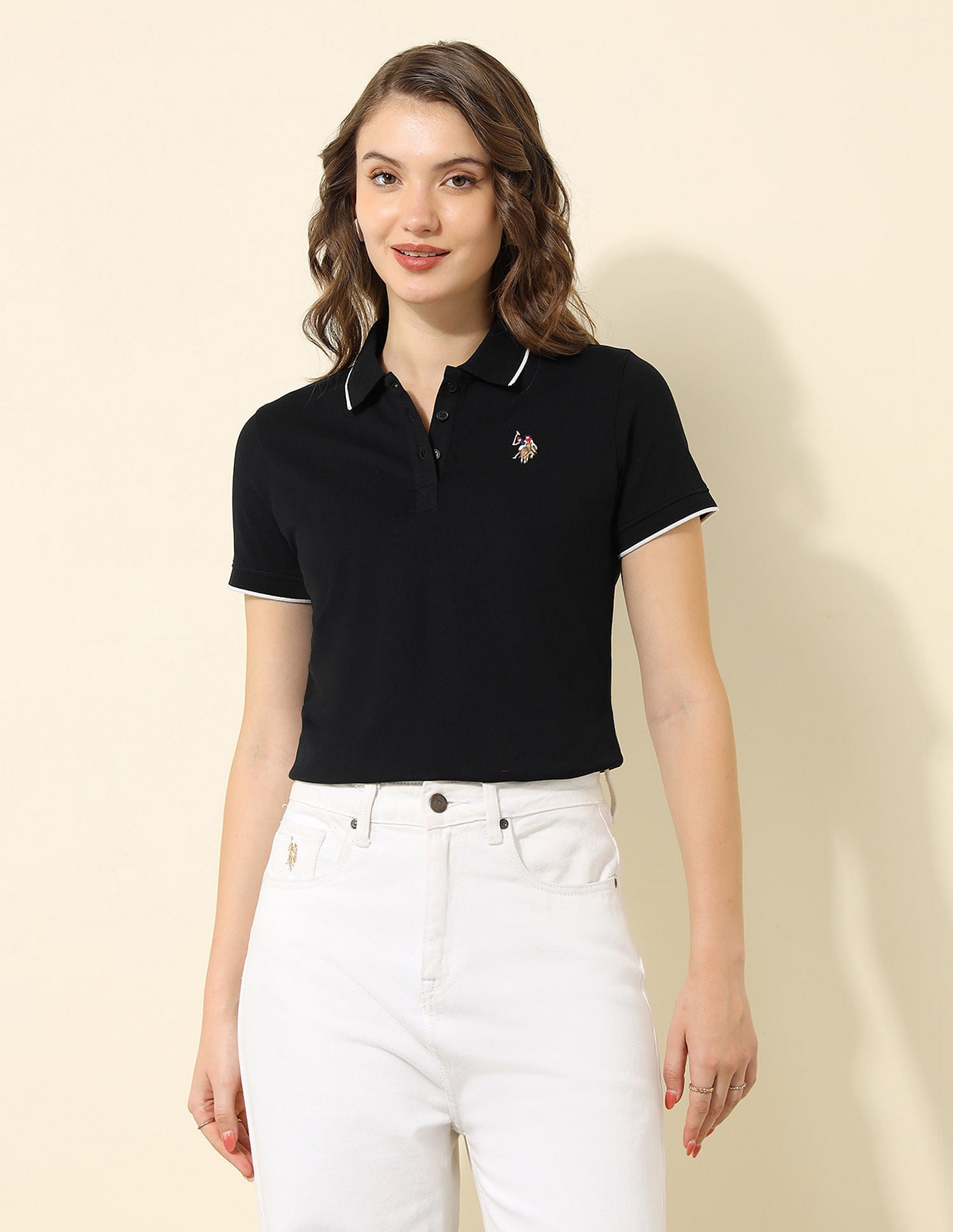 Regular Fit Polo Shirt Black - U.S. POLO ASSN. | Large