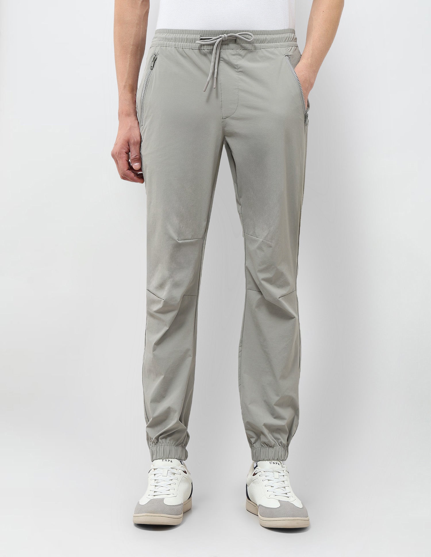 Mid Rise Relaxed Fit Joggers Grey - U.S. Polo Assn. India | Large