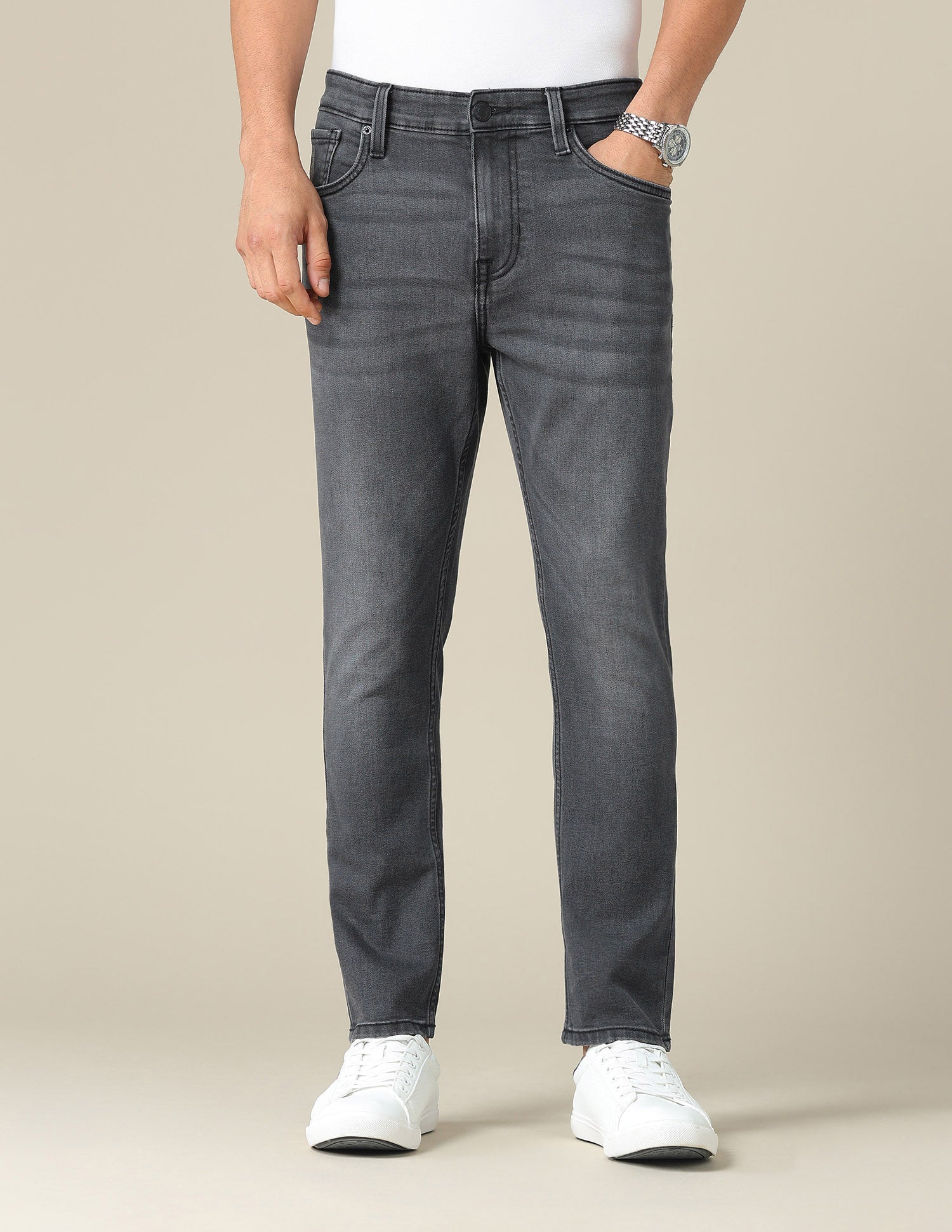 Cole Comfort Cropped Fit Black Jeans Black - U.S. POLO ASSN. | Large