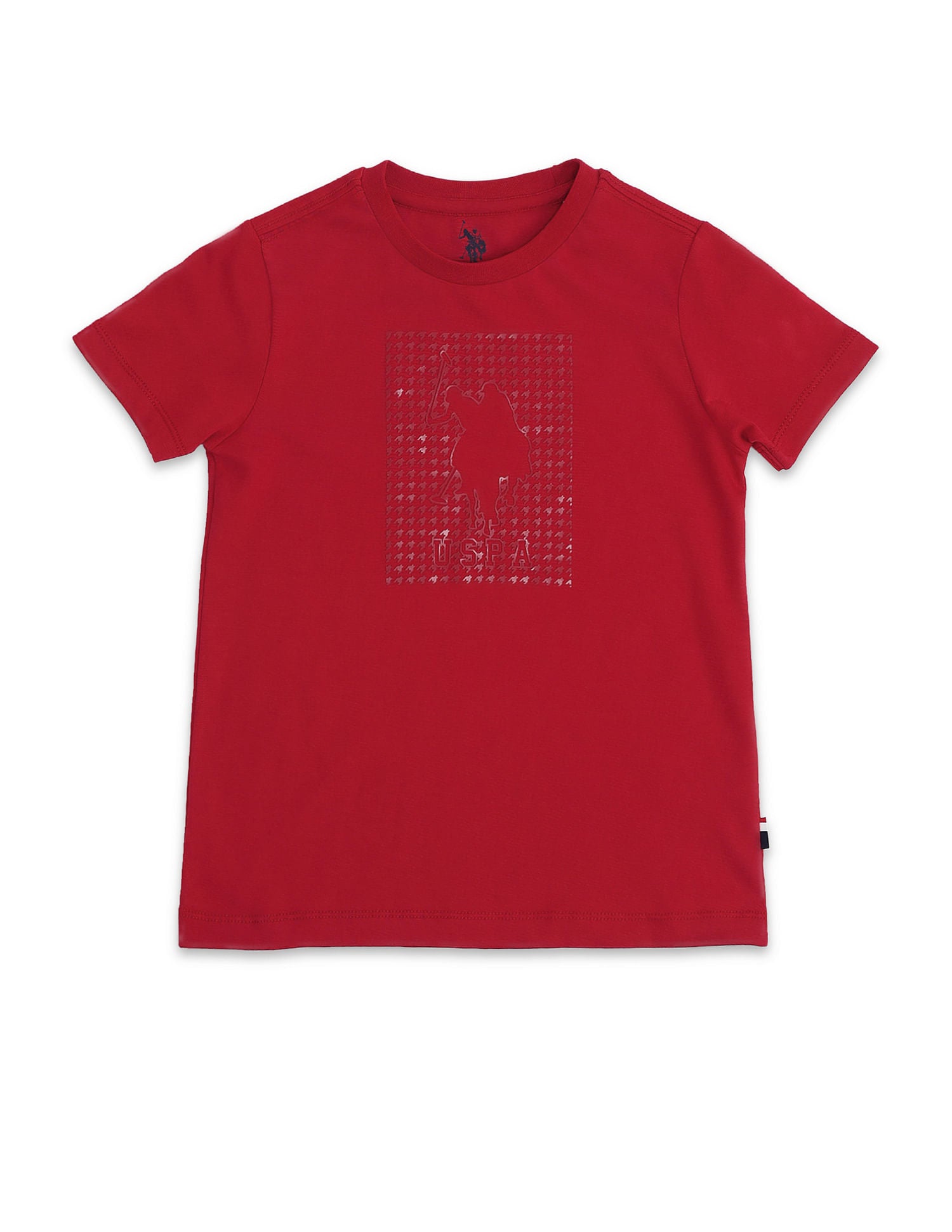 Boys Pure Cotton Regular T-shirt Red - U.S. POLO ASSN. | Large