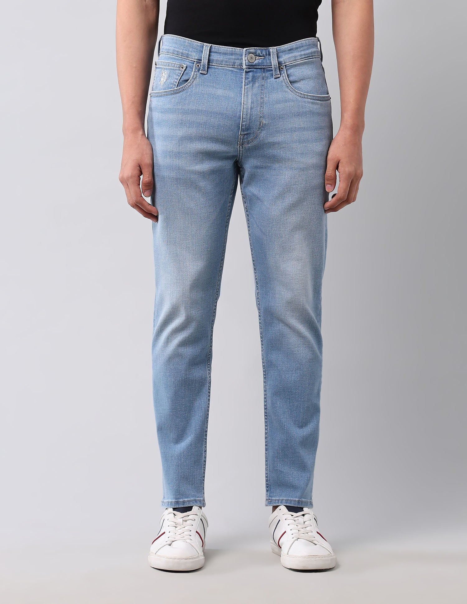 Cole Comfort Fit Blue Vintage Jeans Light Wash - U.S. POLO ASSN. | Large