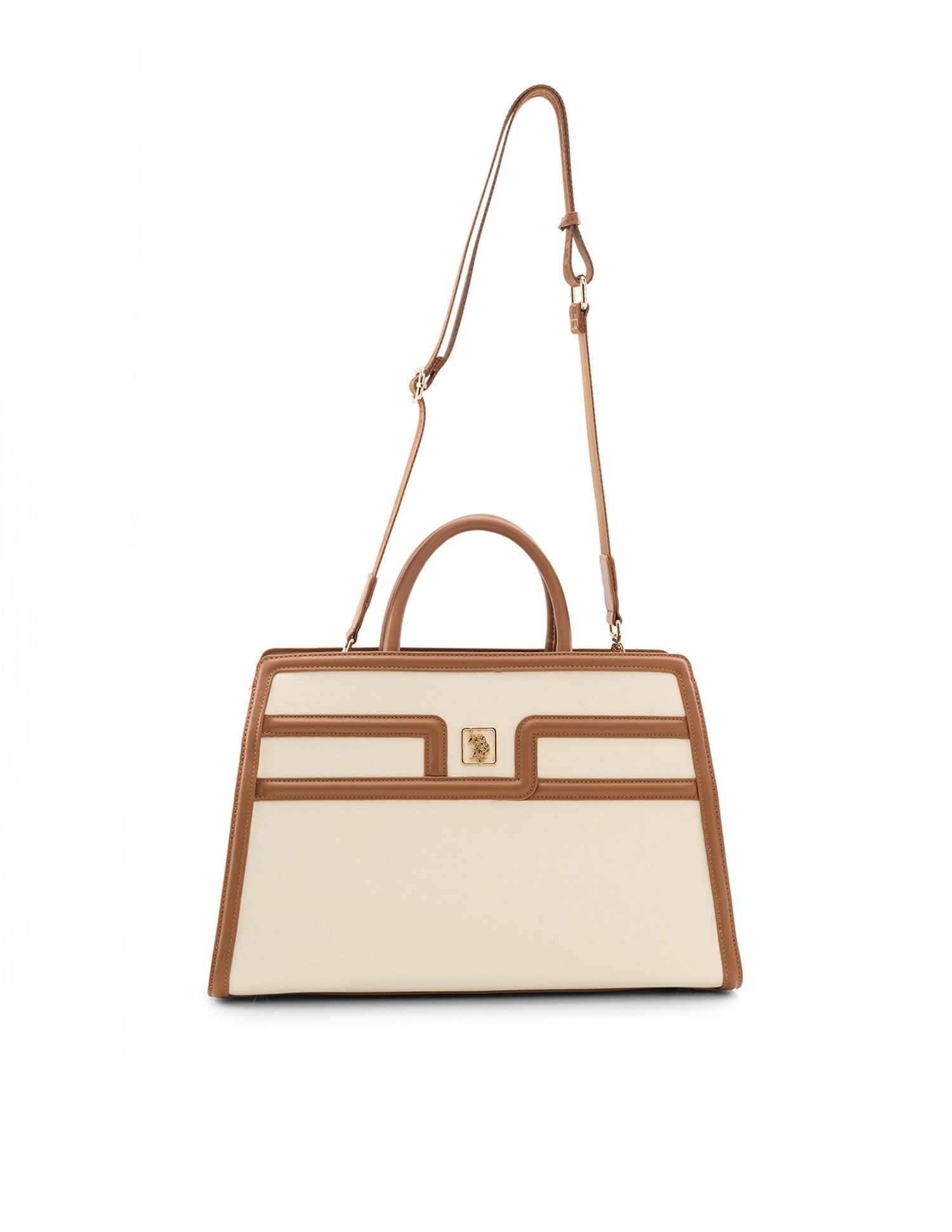 Carla Satchel Bag Beige - U.S. Polo Assn. India | Large