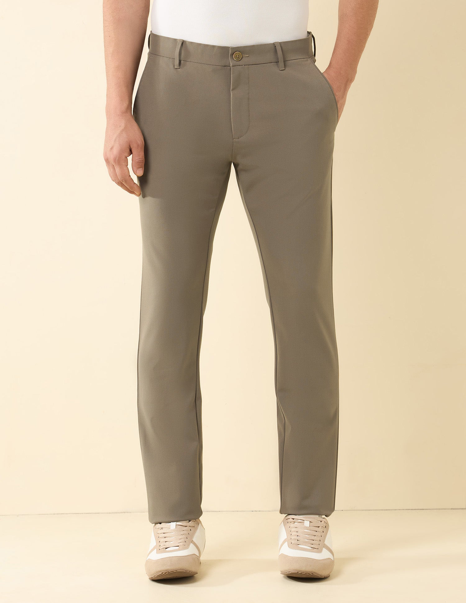 Bi Stretch Austin Slim Fit Chinos Khaki - U.S. POLO ASSN. | Large