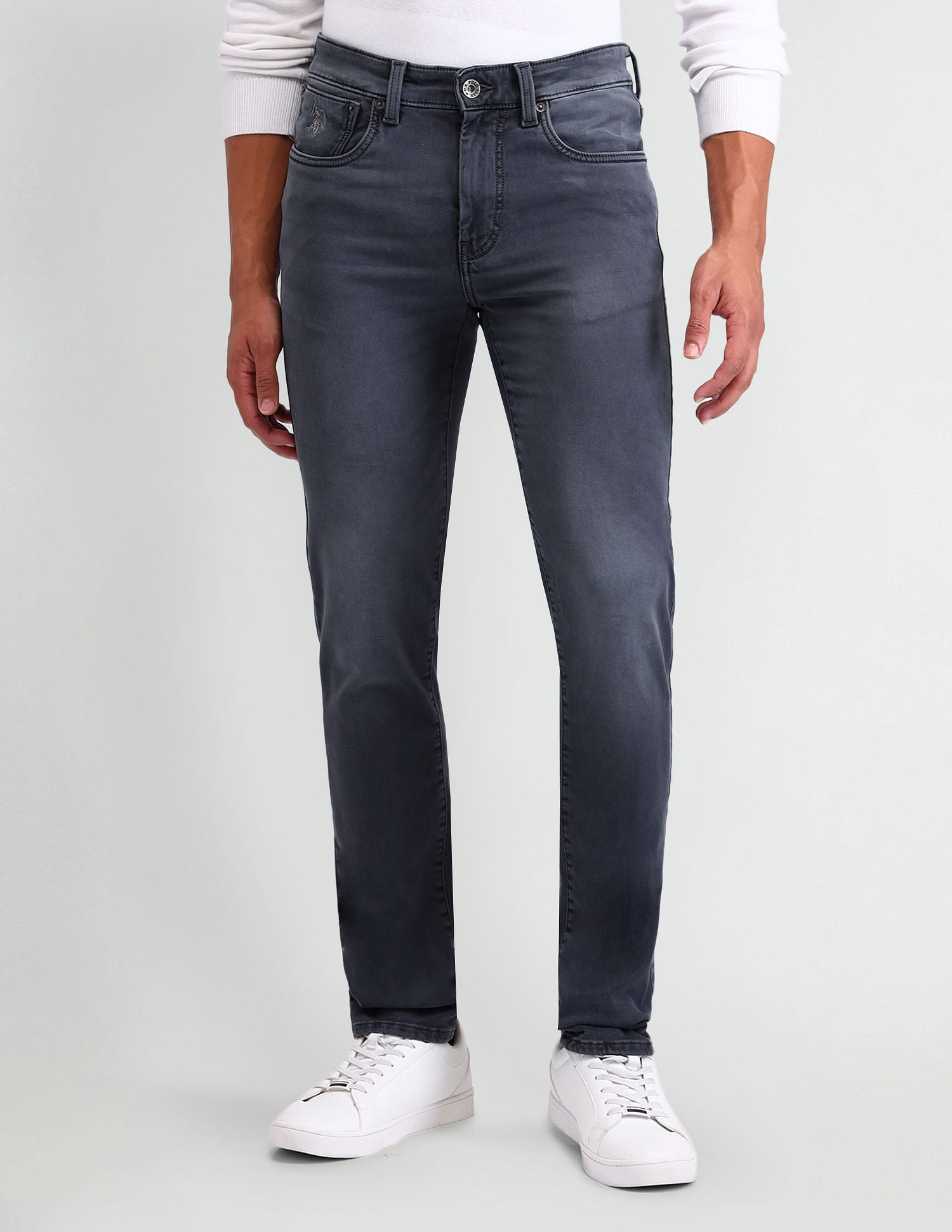 Regallo Skinny Fit Blue Jeans Blue - U.S. Polo Assn. India | Large
