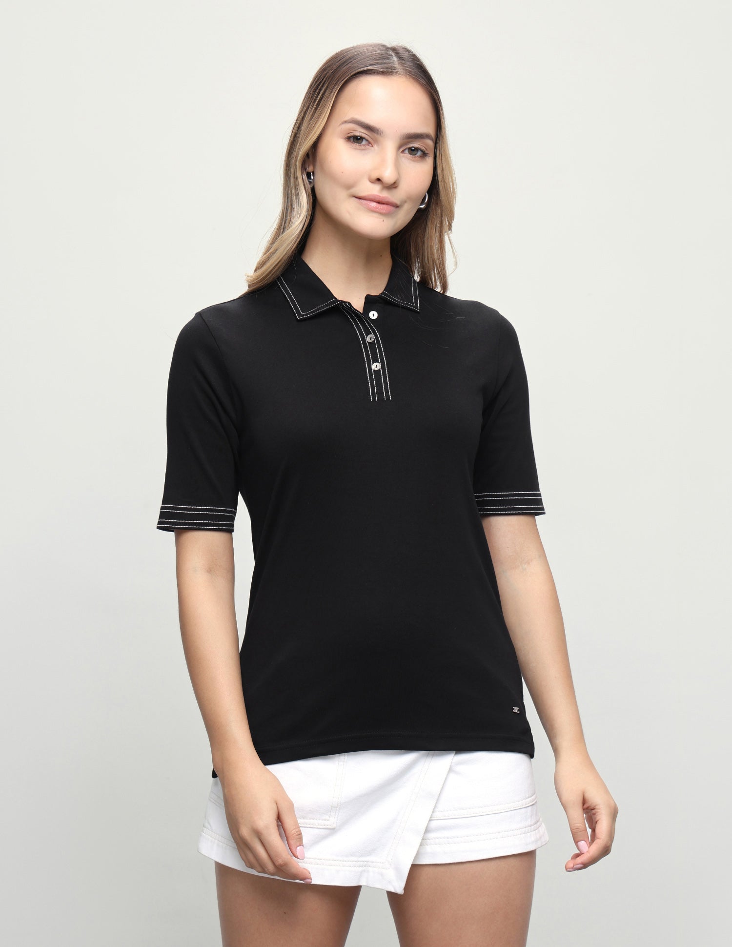 Solid Regular Fit Polo Shirt Black - U.S. Polo Assn. India | Large