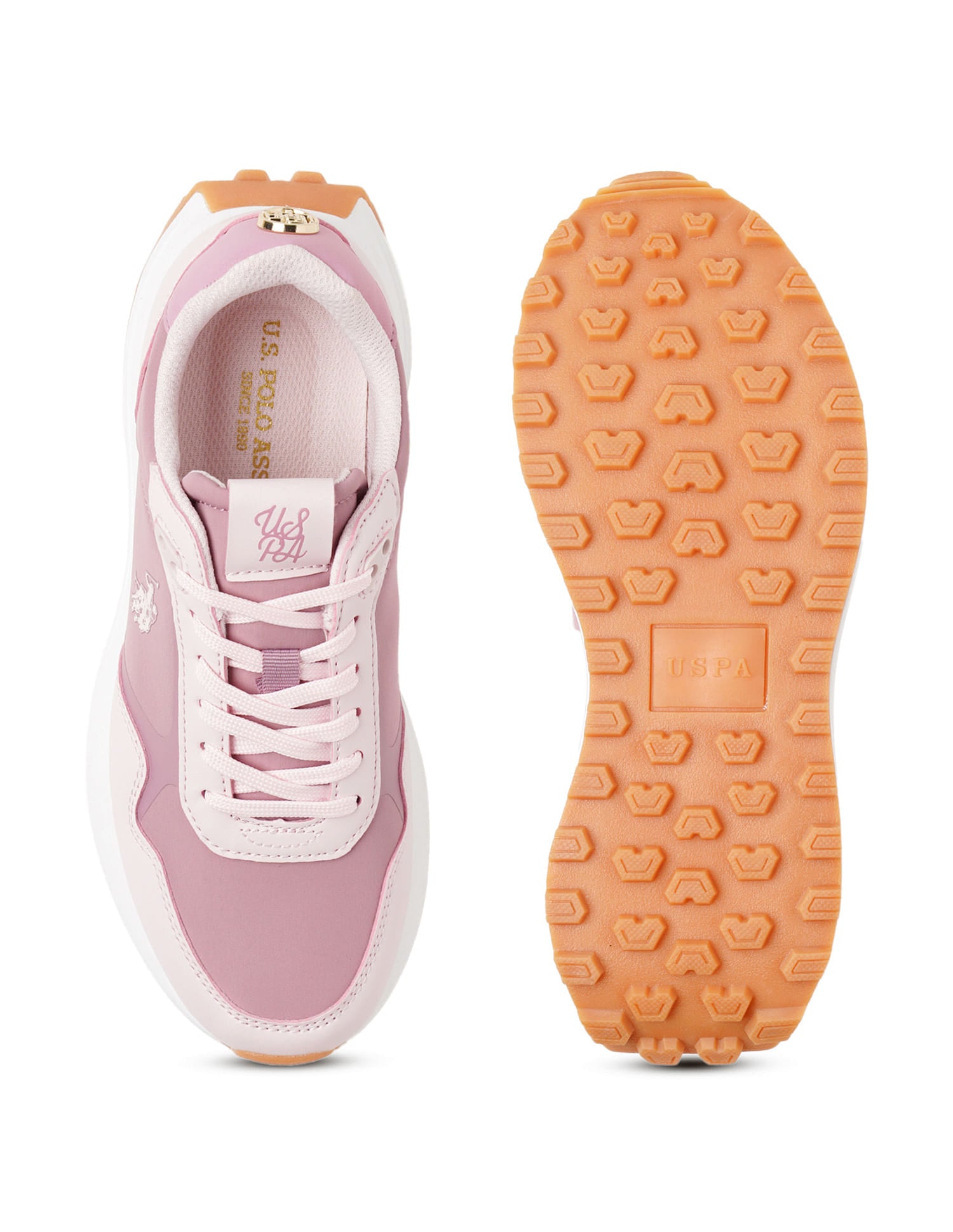 Women Colour Block Damaris Sneakers Dusty Pink - U.S. Polo Assn. India | Large